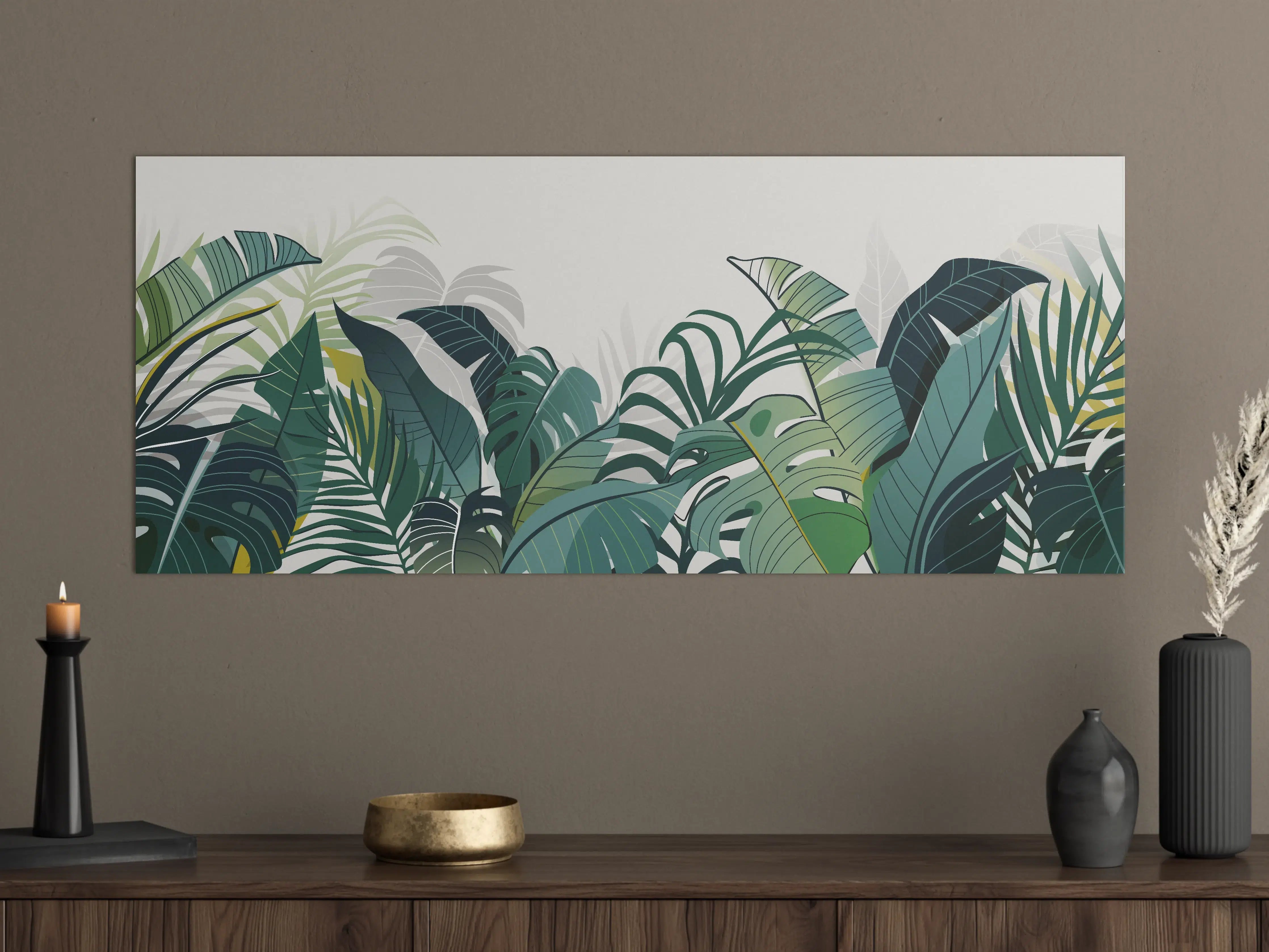 Große Wandbilder - Tropische Pflanzen Illustration