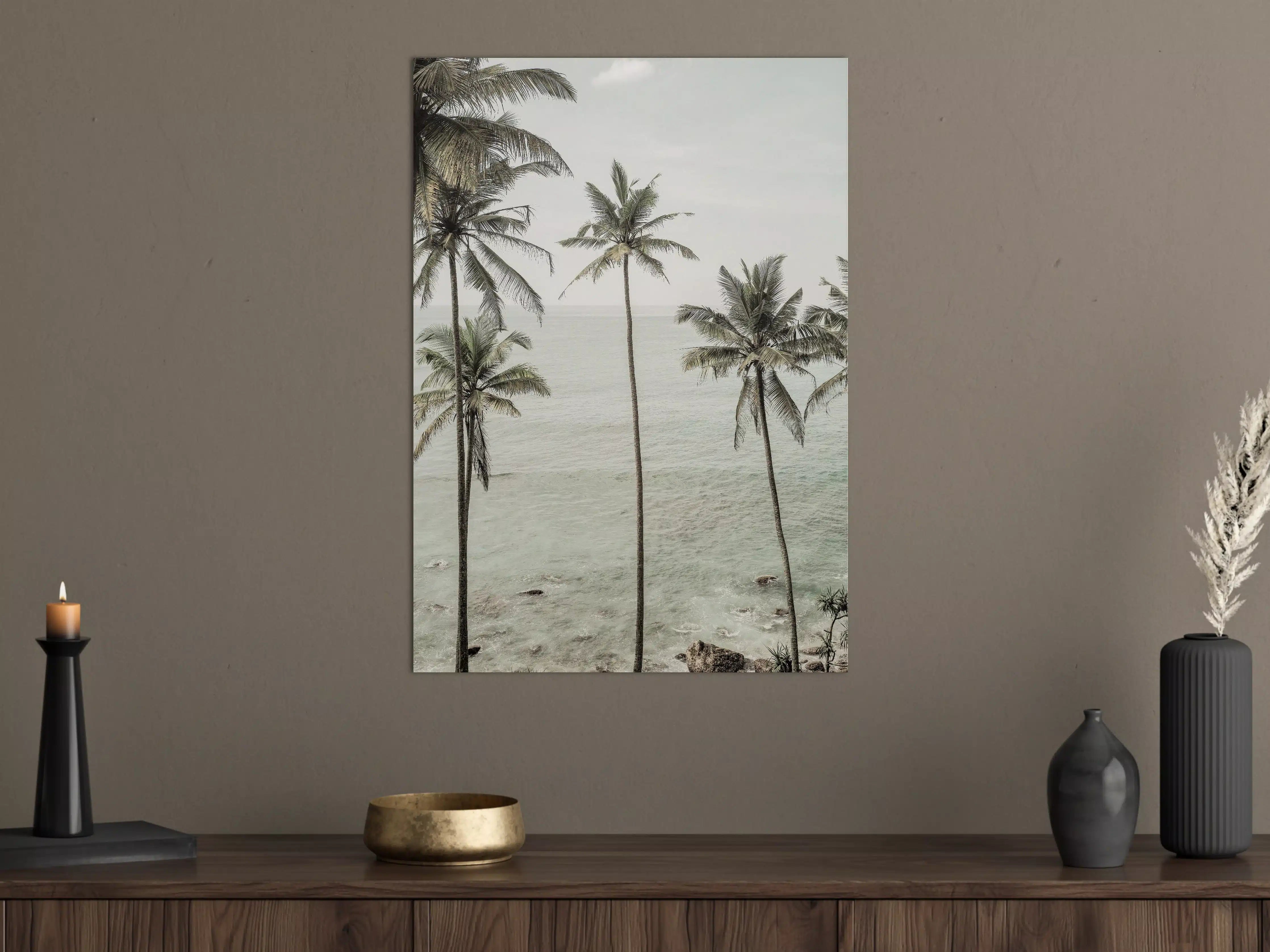 Große Wandbilder - Tropische Strand-Palmen Aussicht
