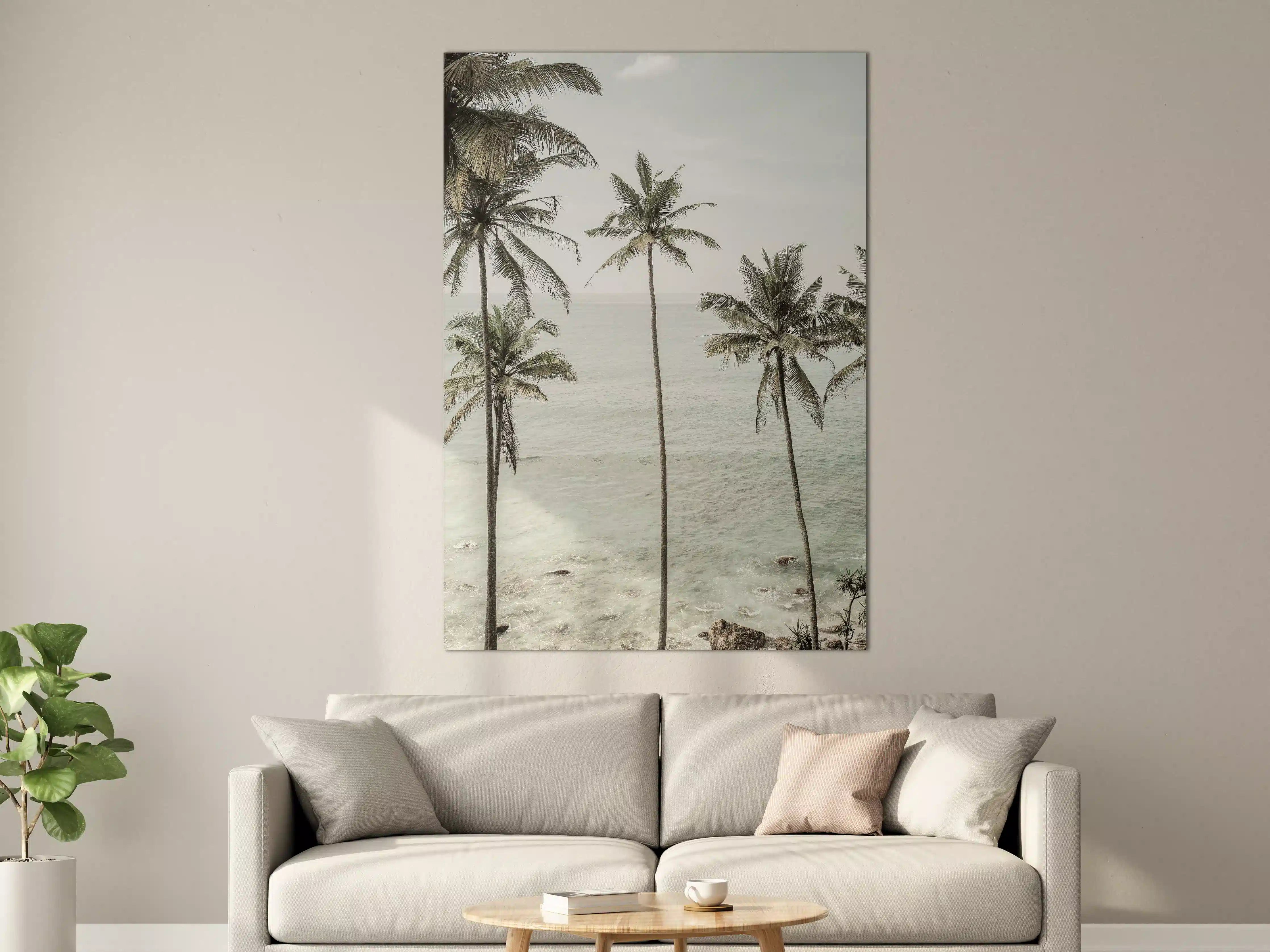 Große Wandbilder - Tropische Strand-Palmen Aussicht