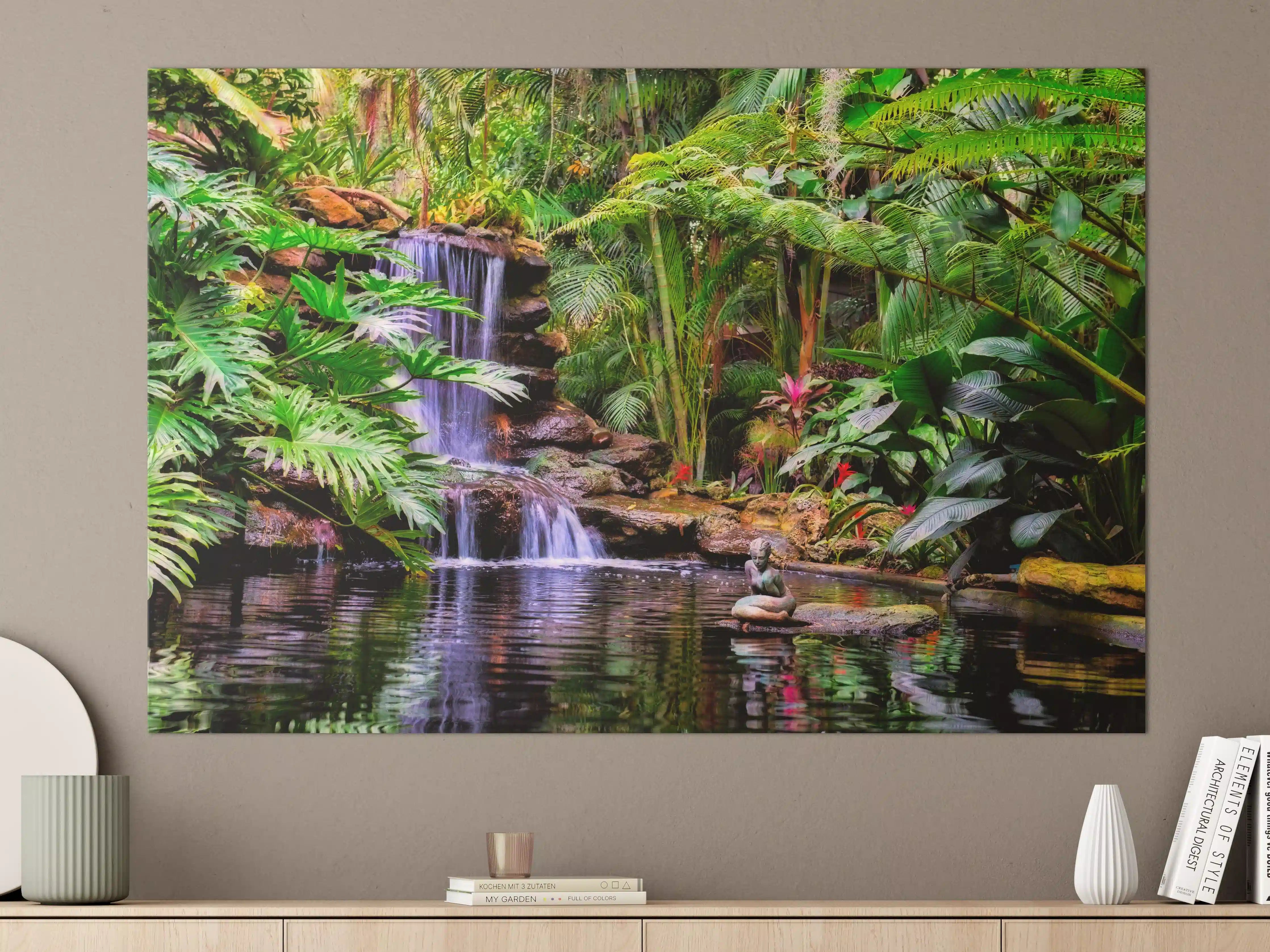 Große Wandbilder - Tropischer Wasserfall im Dschungel