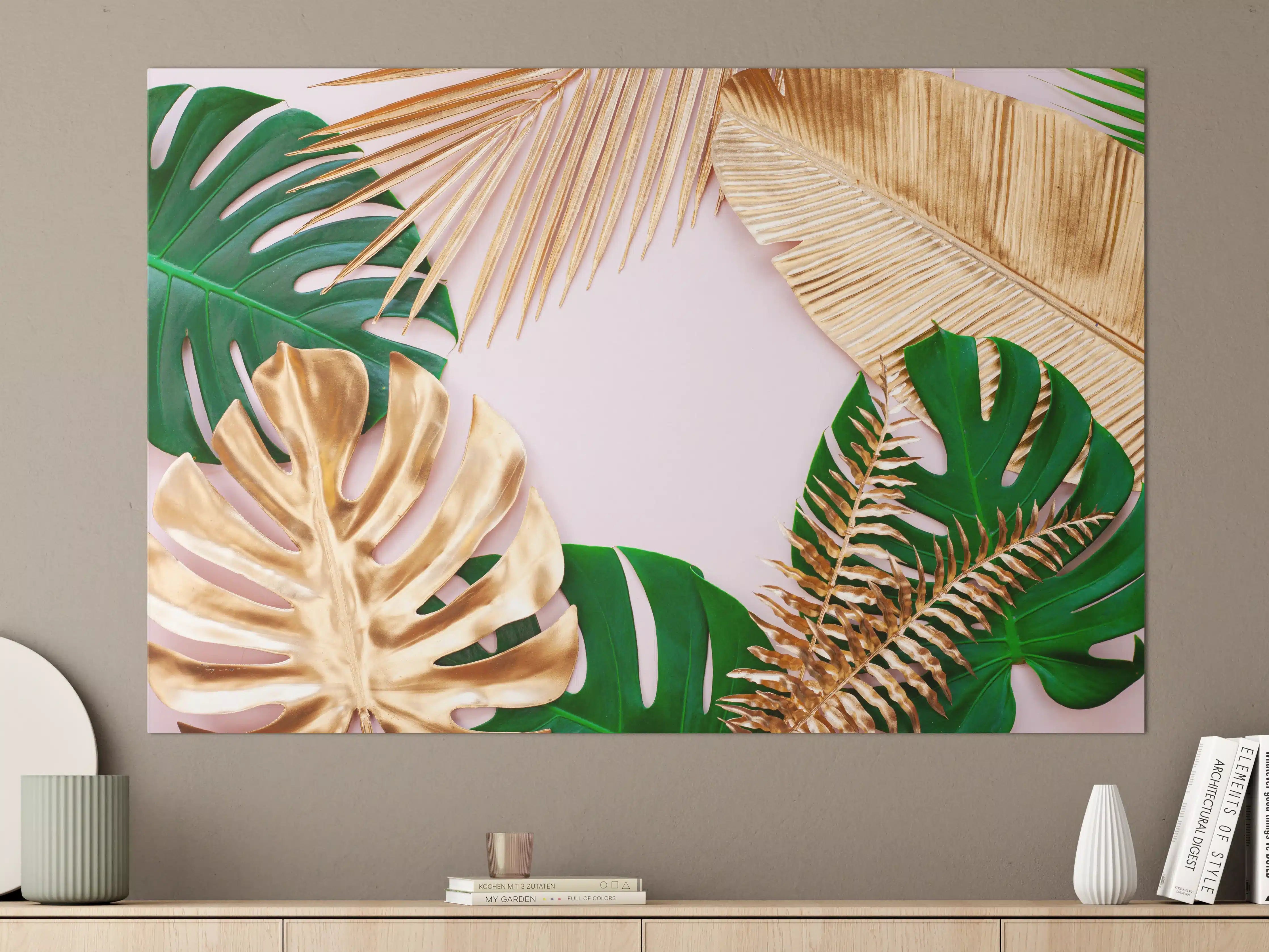 Große Wandbilder - Tropisches Blätter Design - Floral