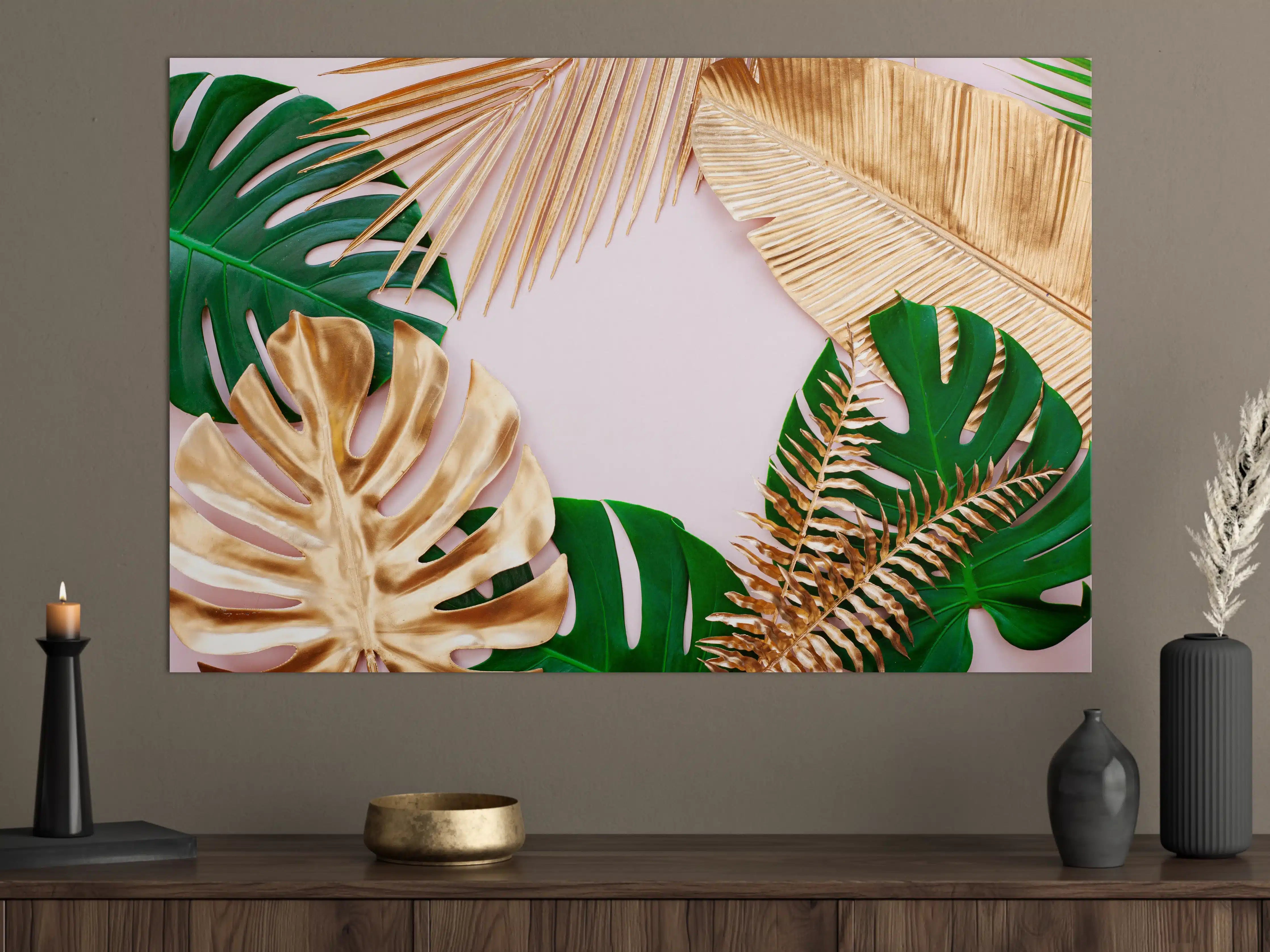 Große Wandbilder - Tropisches Blätter Design - Floral