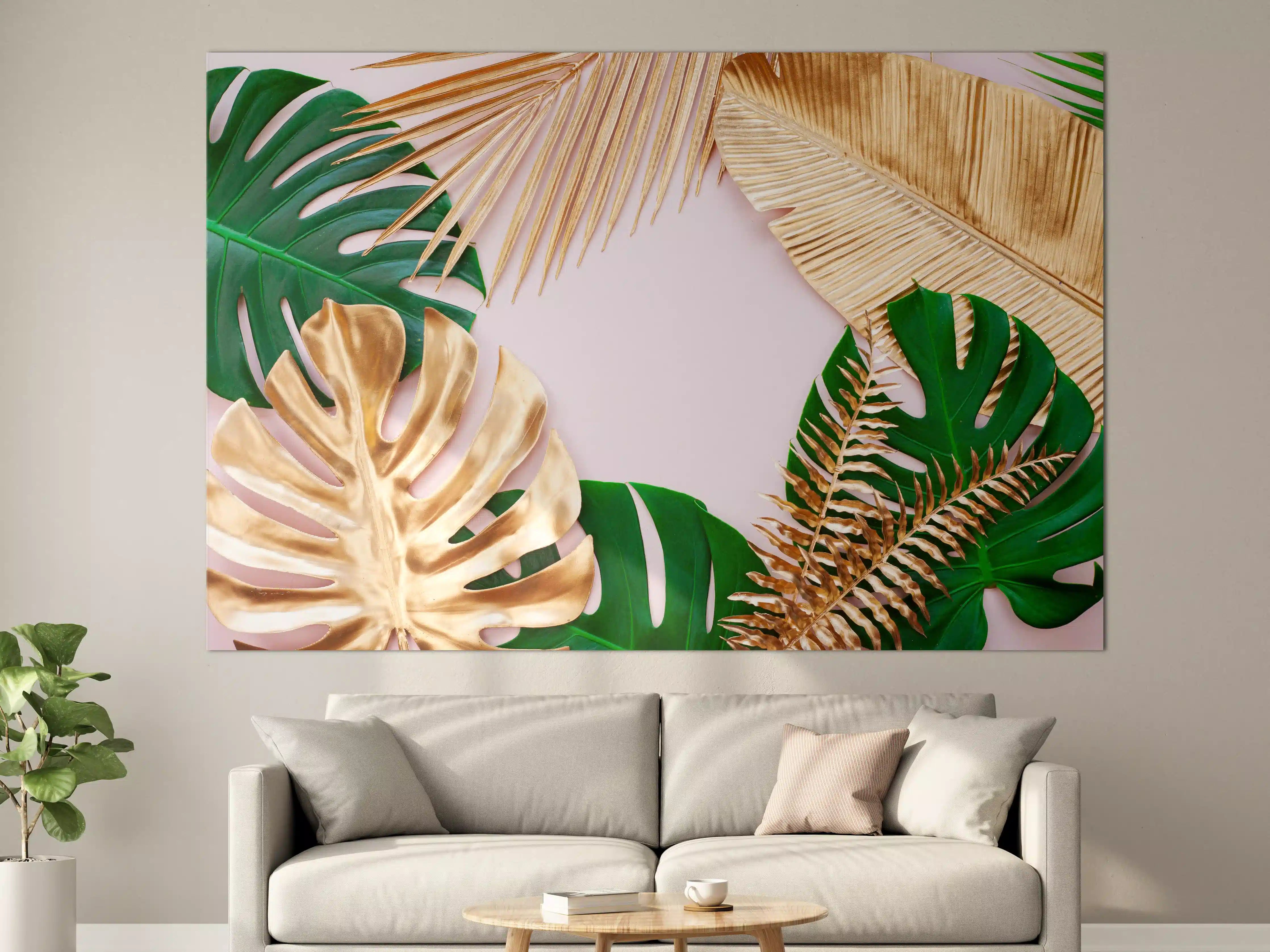 Große Wandbilder - Tropisches Blätter Design - Floral