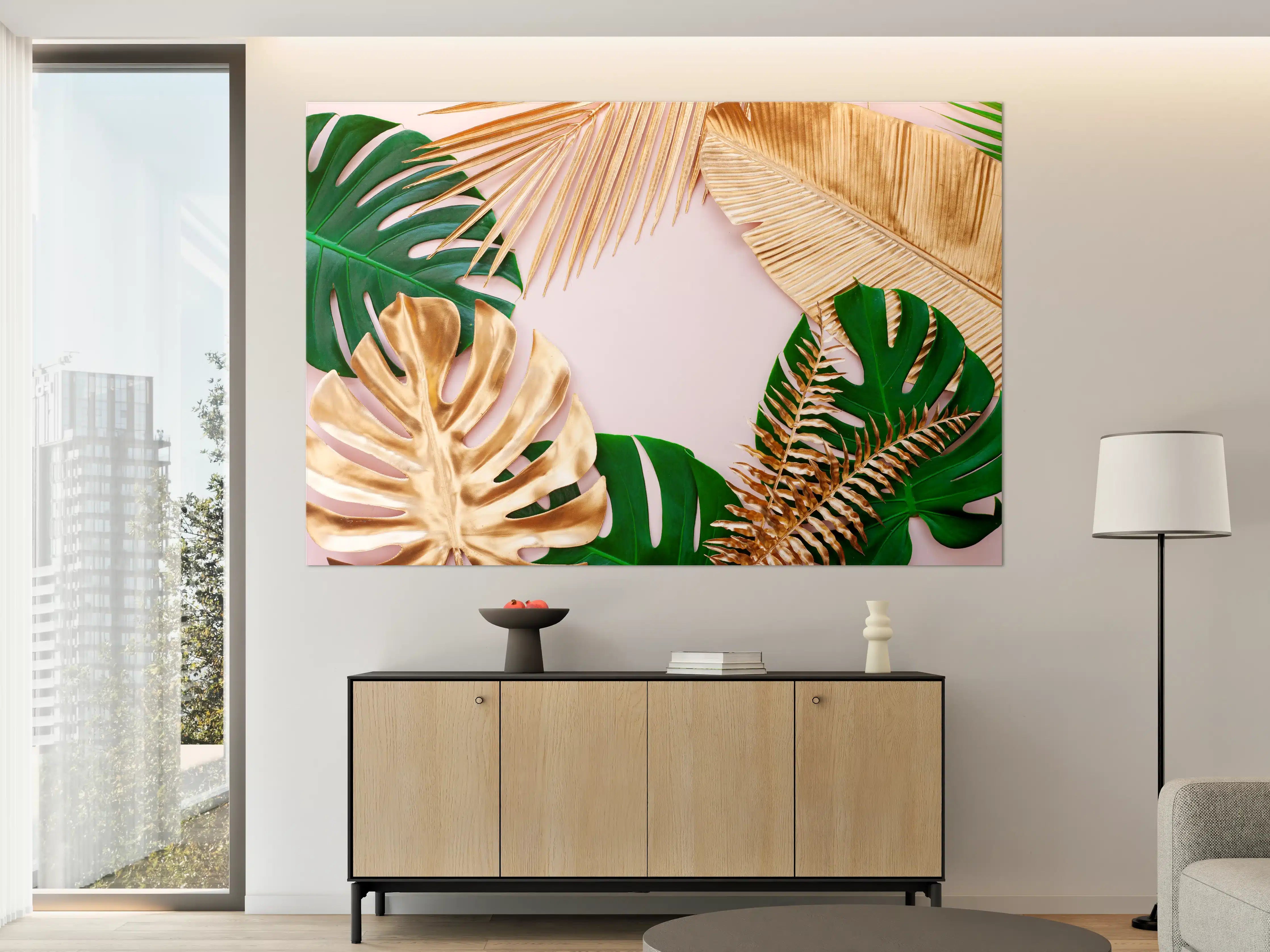 Große Wandbilder - Tropisches Blätter Design - Floral