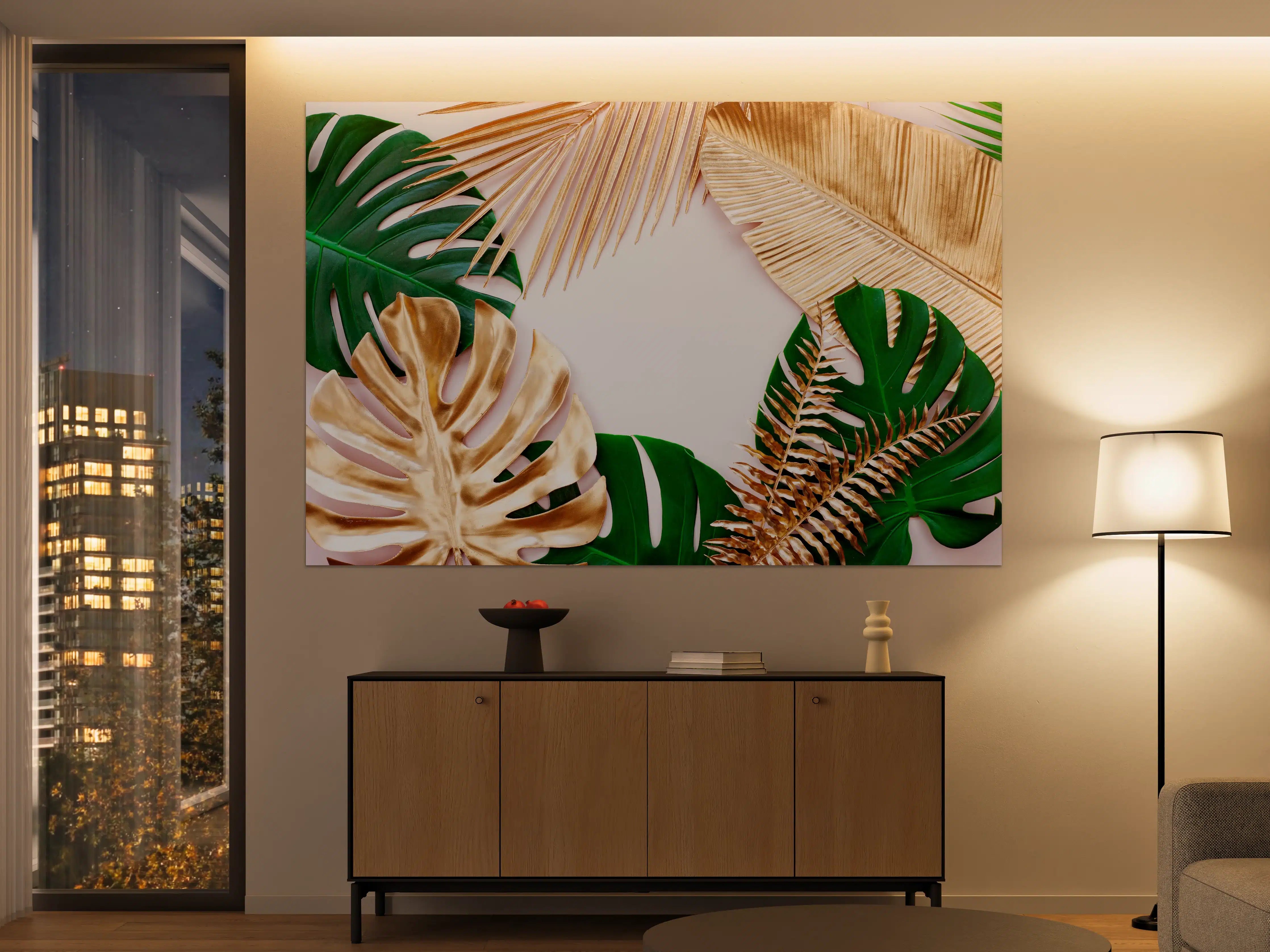 Große Wandbilder - Tropisches Blätter Design - Floral