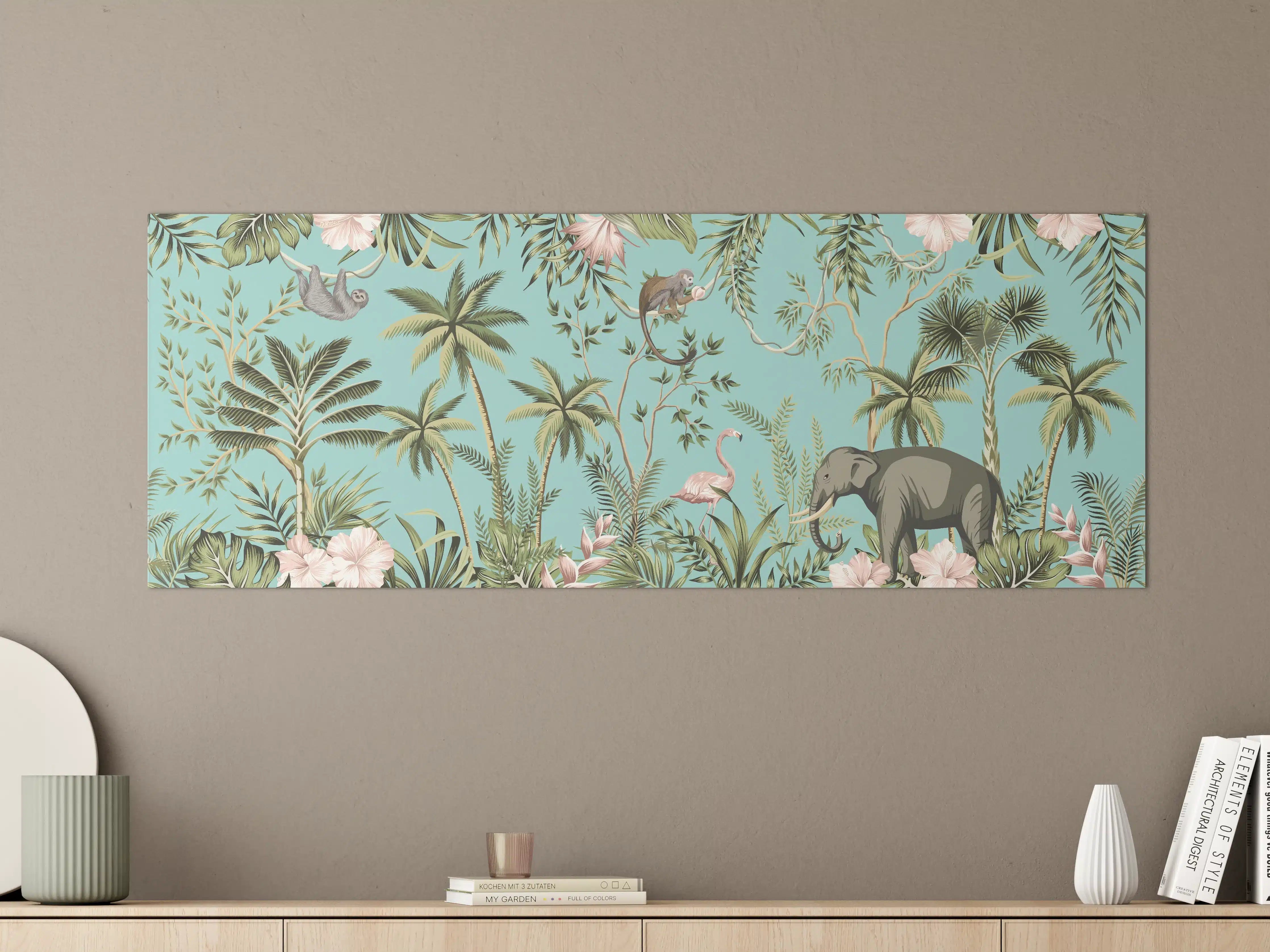 Große Wandbilder - Tropisches Flair Stoffdesign