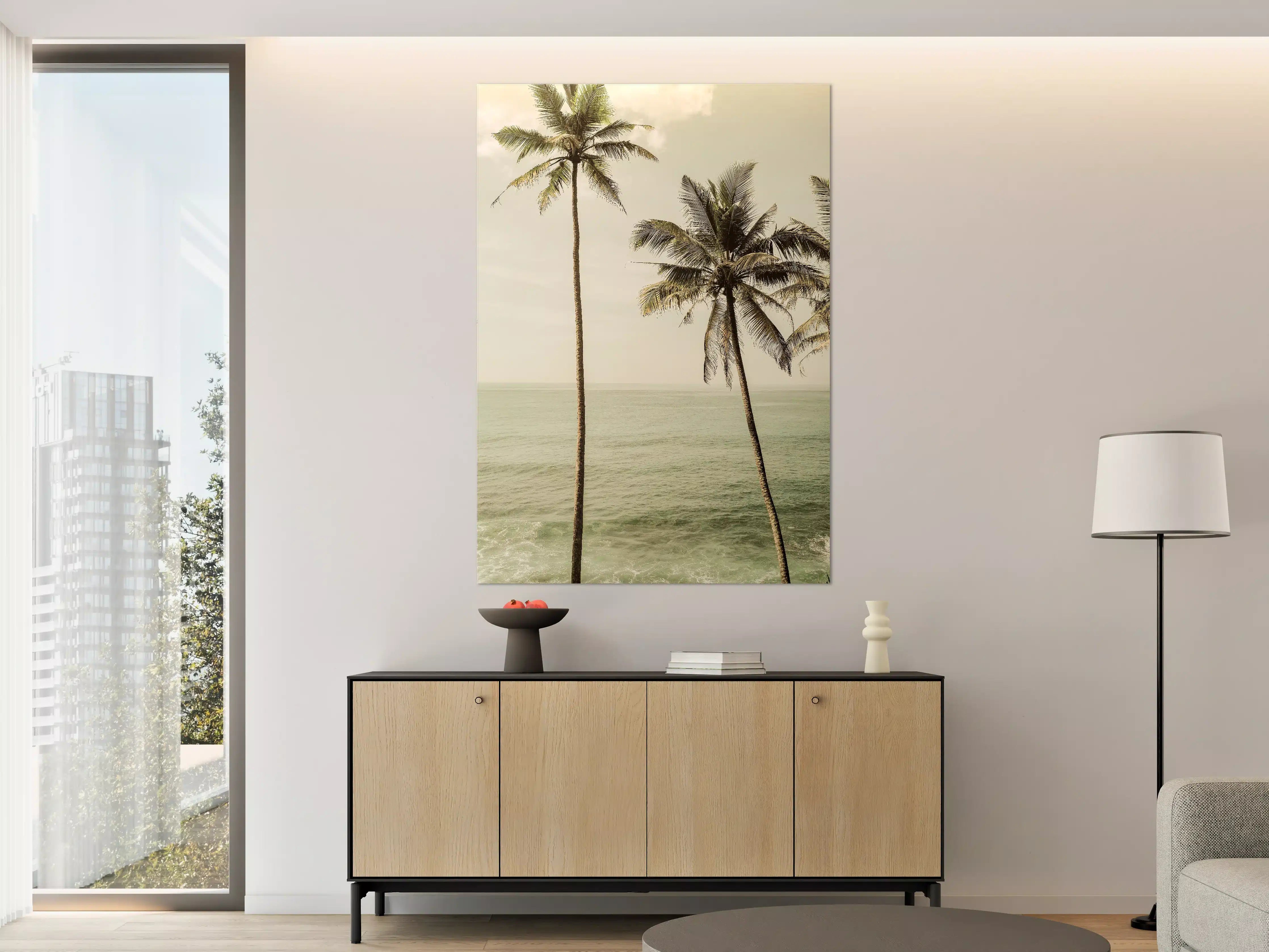 Große Wandbilder - Tropisches Palmen-Meer-Panorama