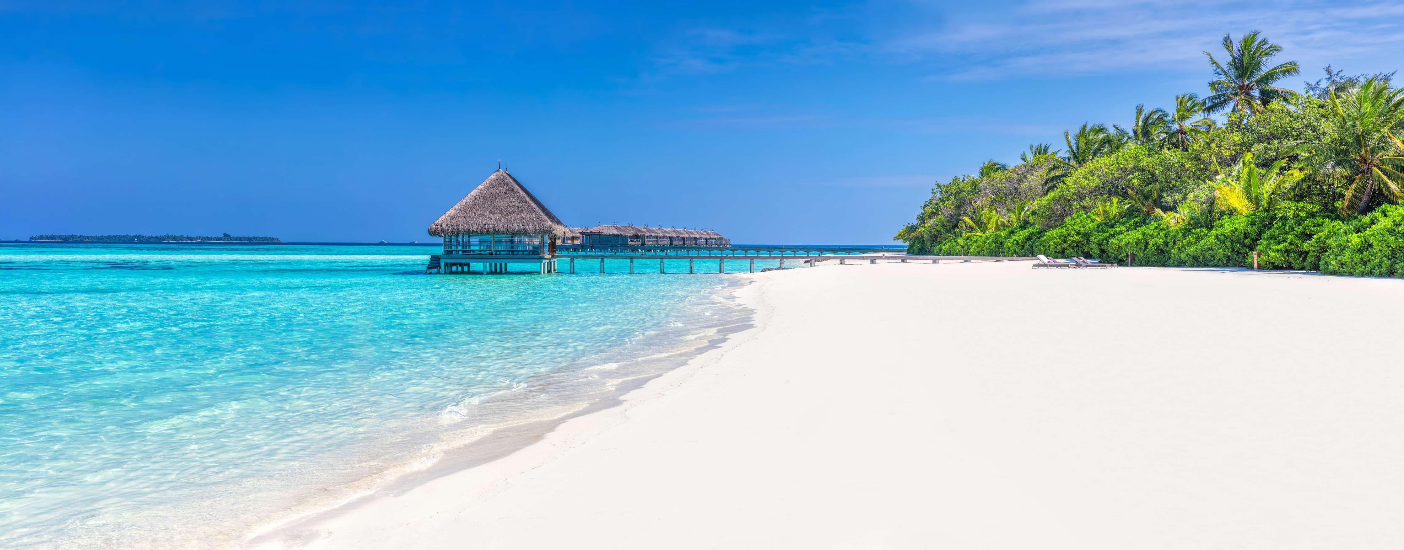 Große Wandbilder-Tropisches Paradies am weißen Sandstrand