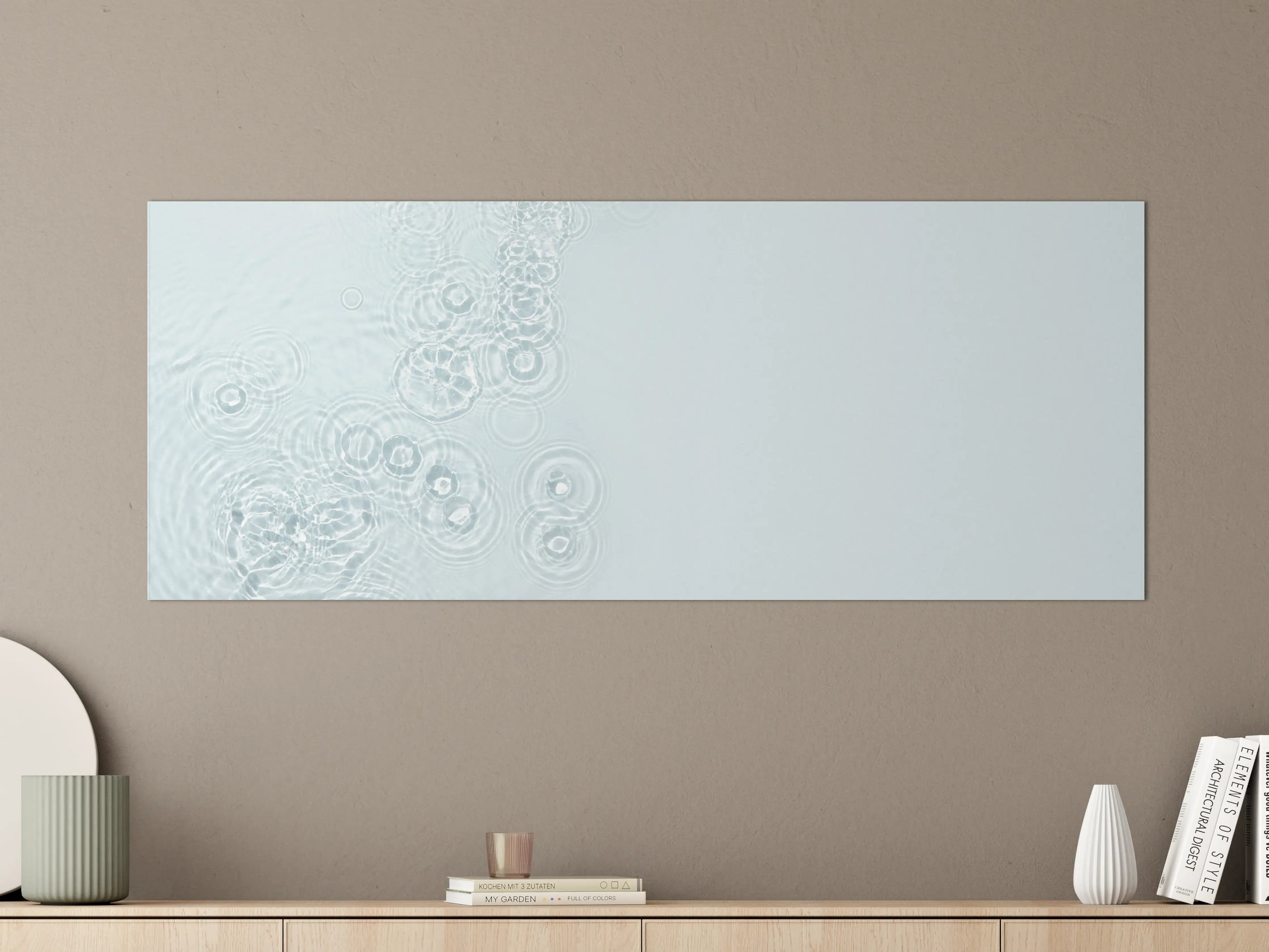 Große Wandbilder - Türkis-Weiß Wassertextur