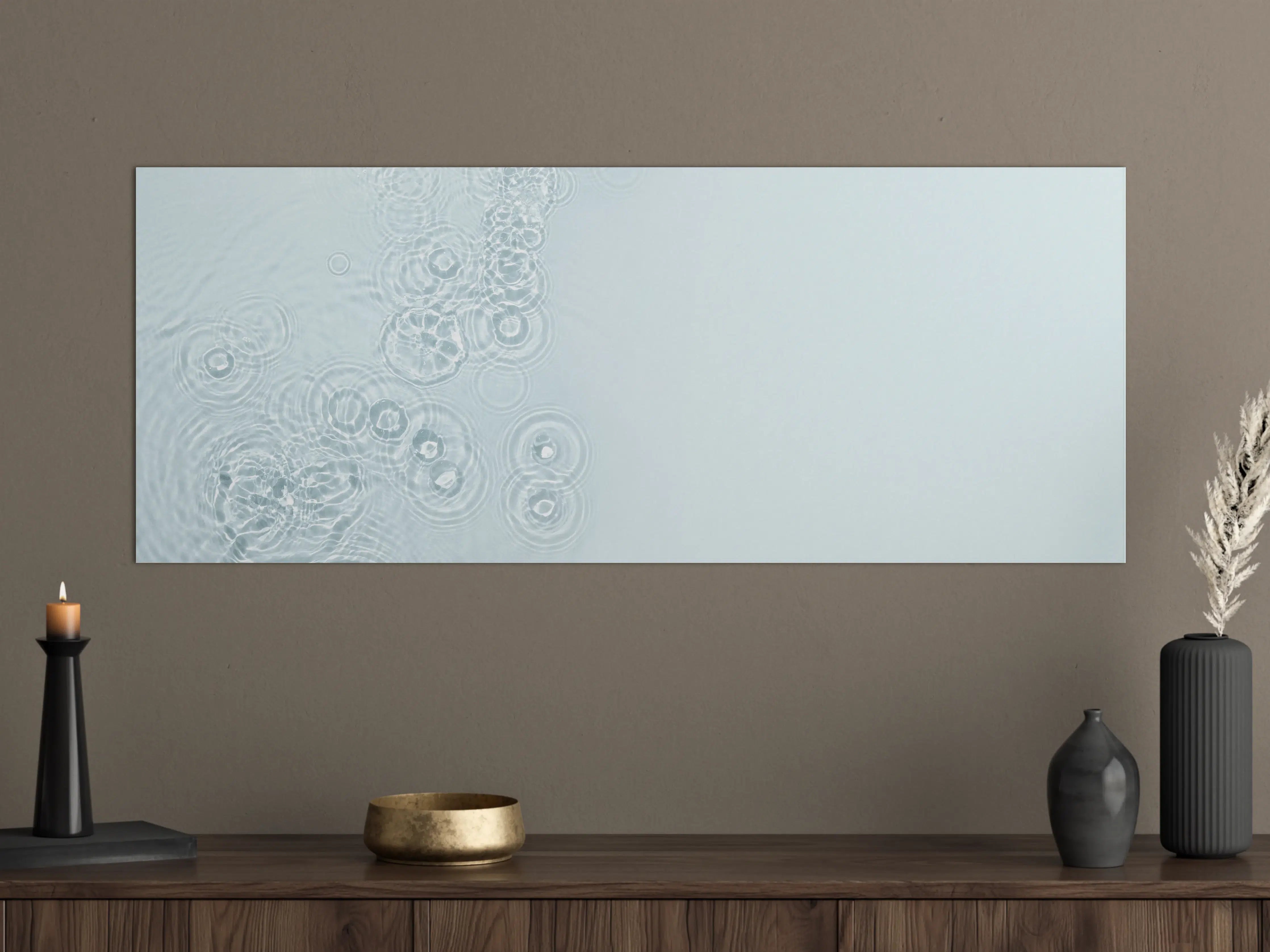 Große Wandbilder - Türkis-Weiß Wassertextur