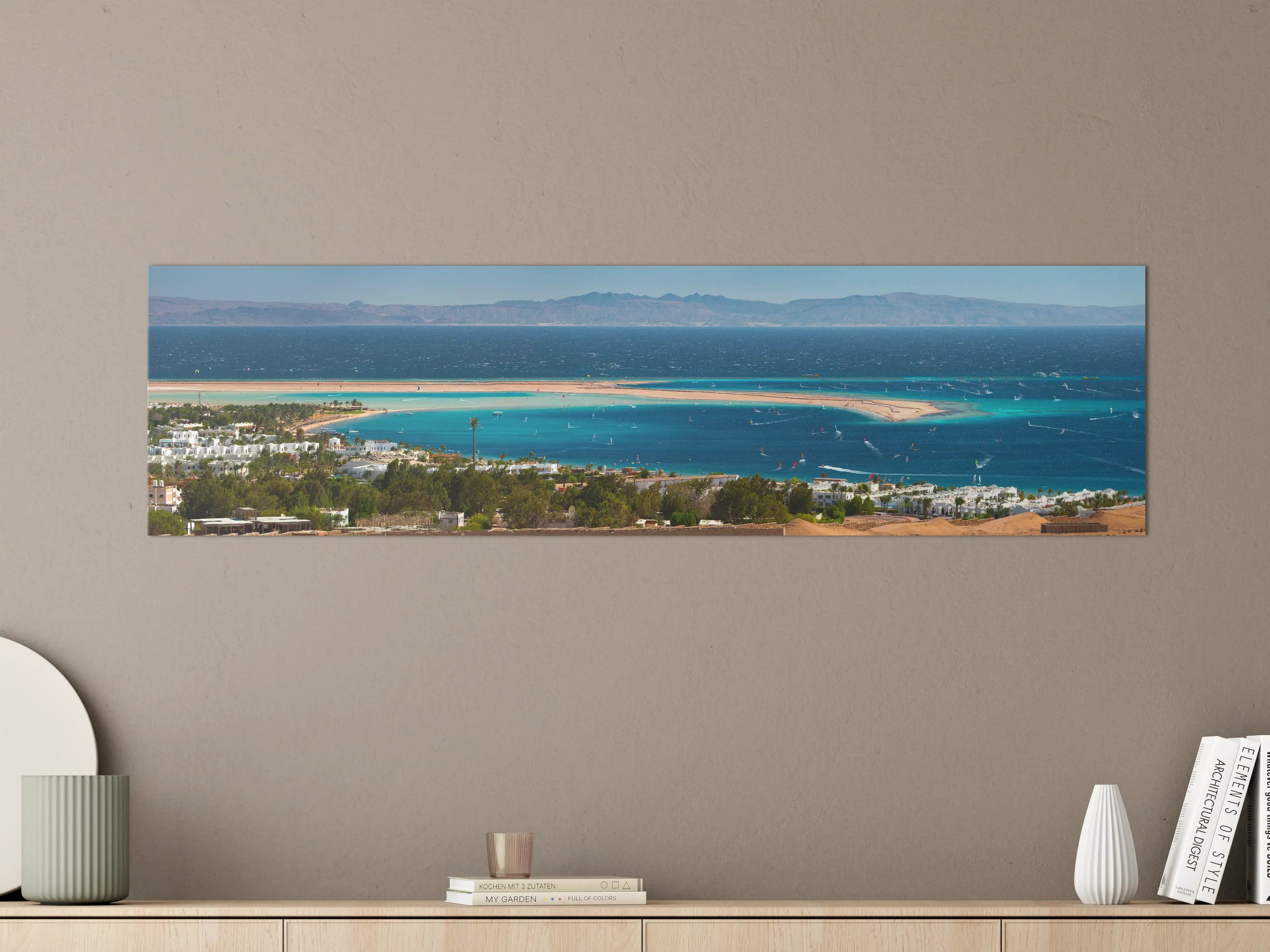 Große Wandbilder - Türkisblaue Lagunenansicht