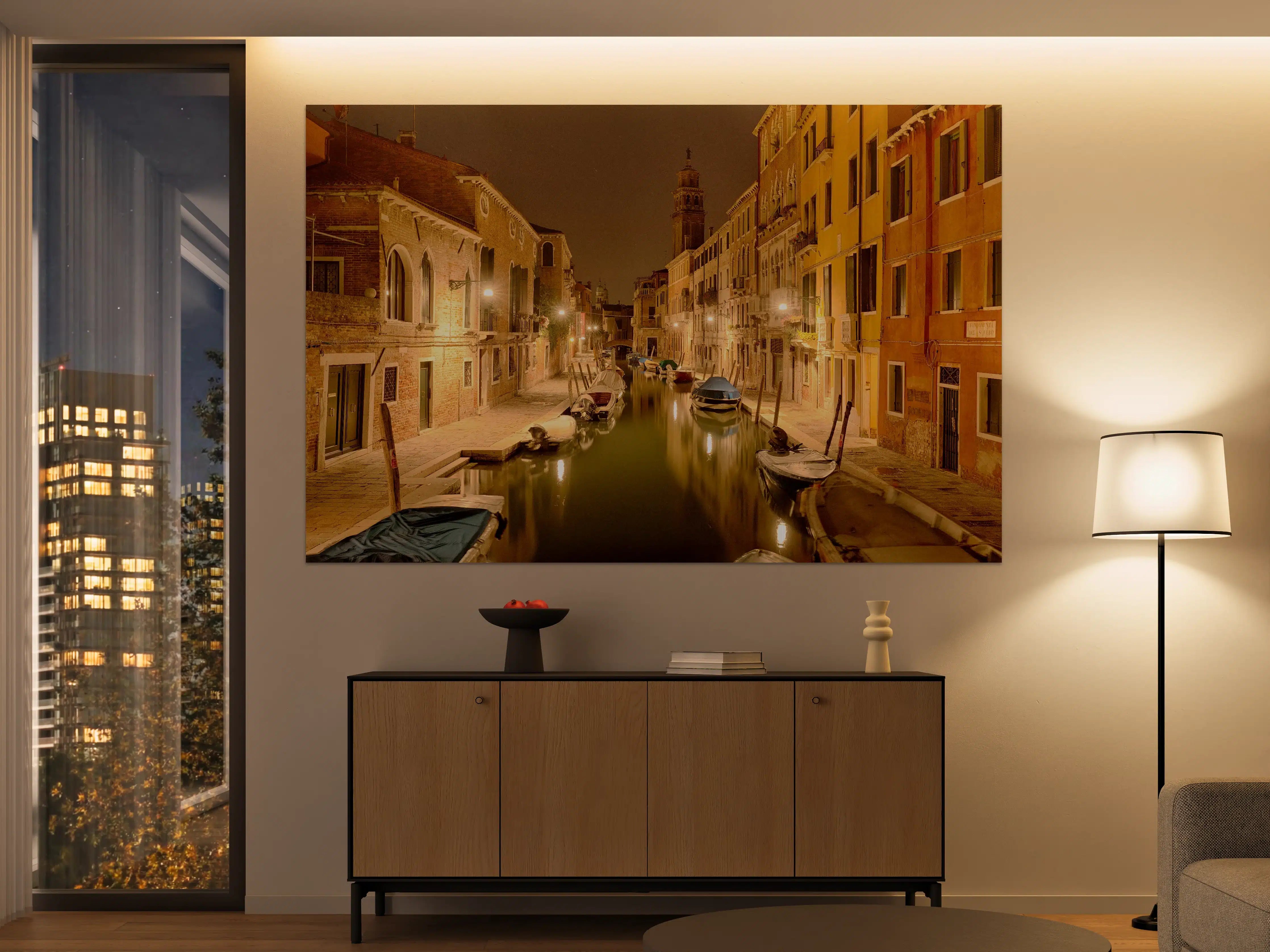 Große Wandbilder - Venedig - Venezia in Nacht 1