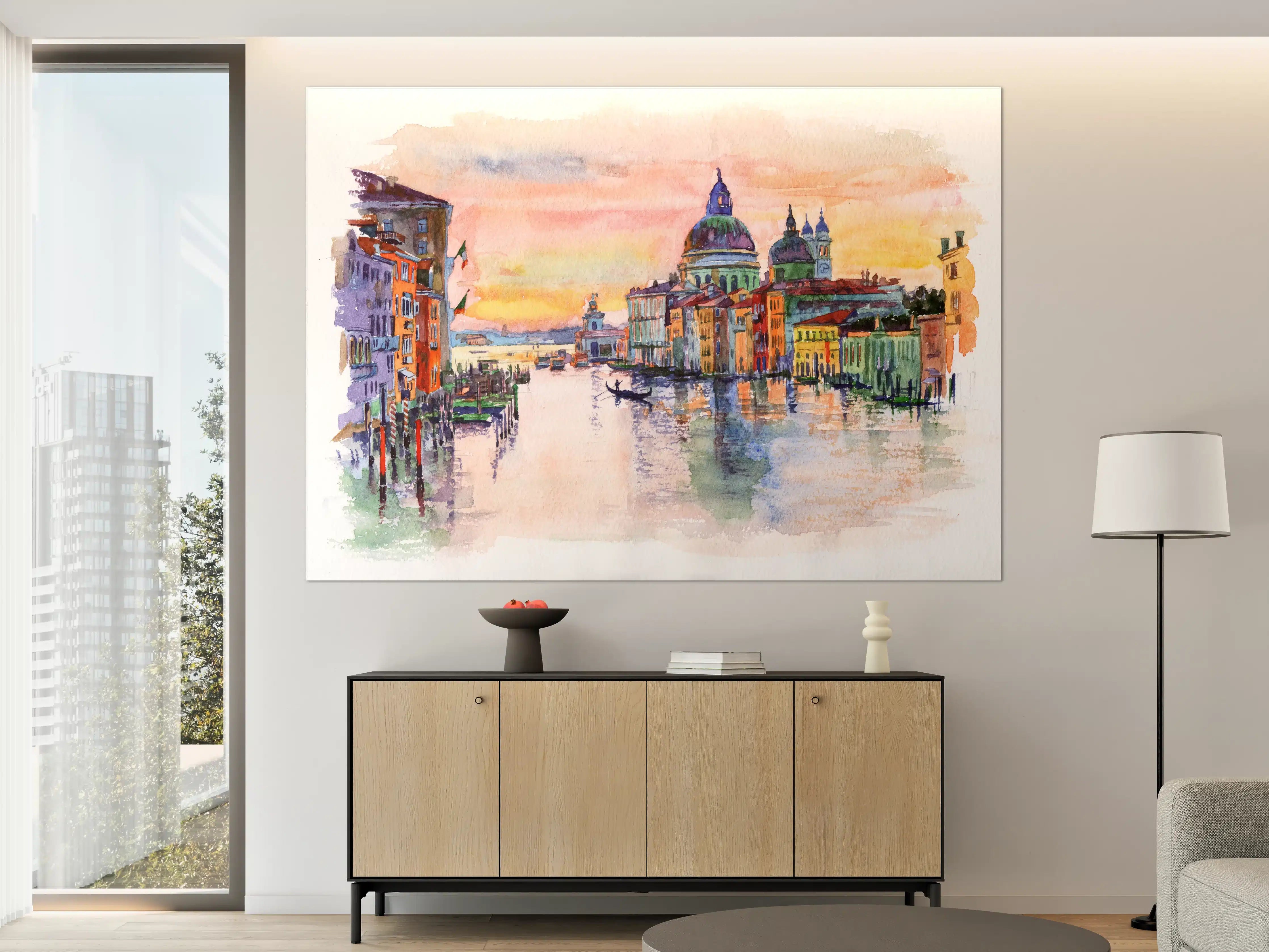 Große Wandbilder - Venedig Aquarell