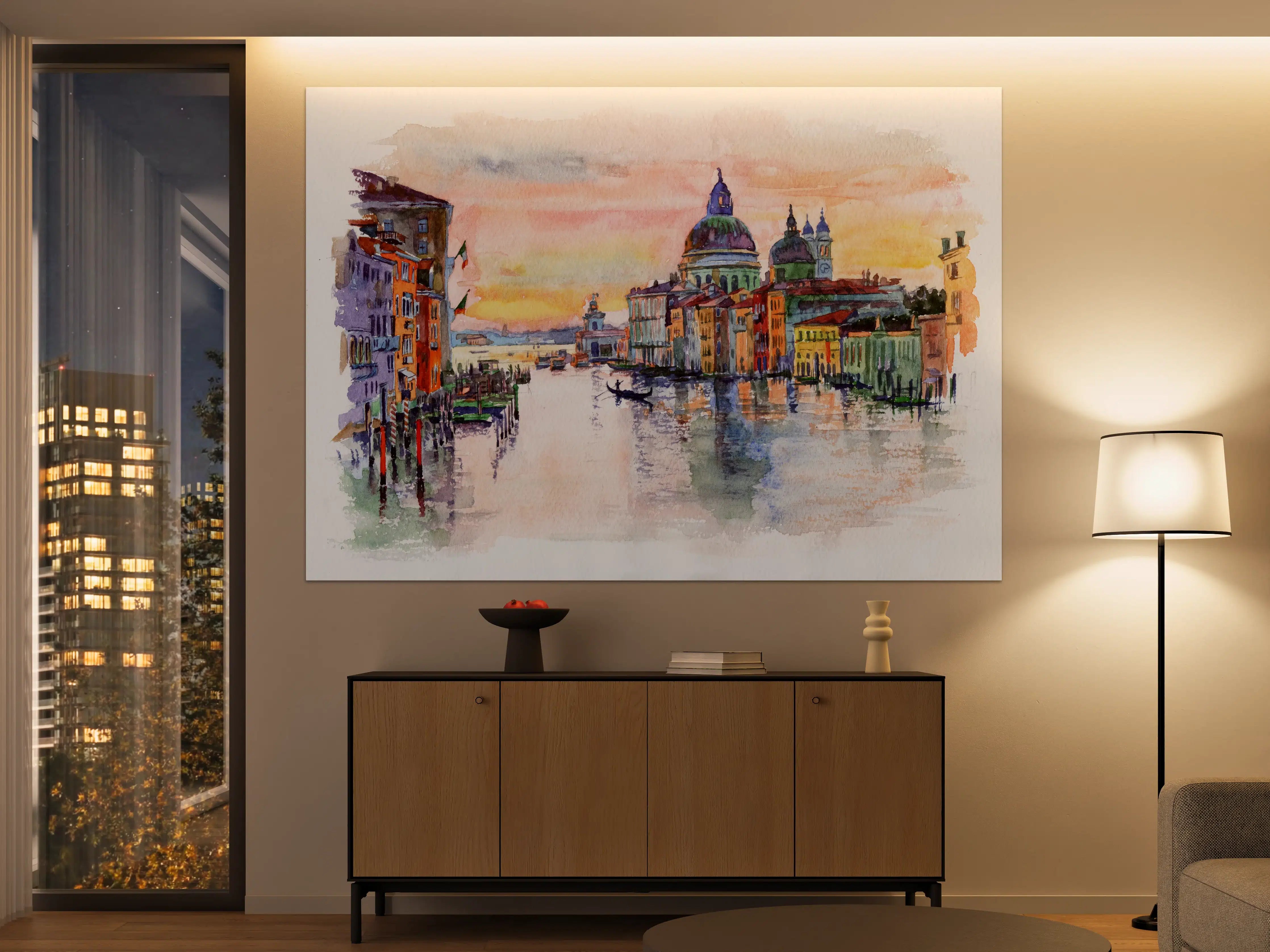 Große Wandbilder - Venedig Aquarell