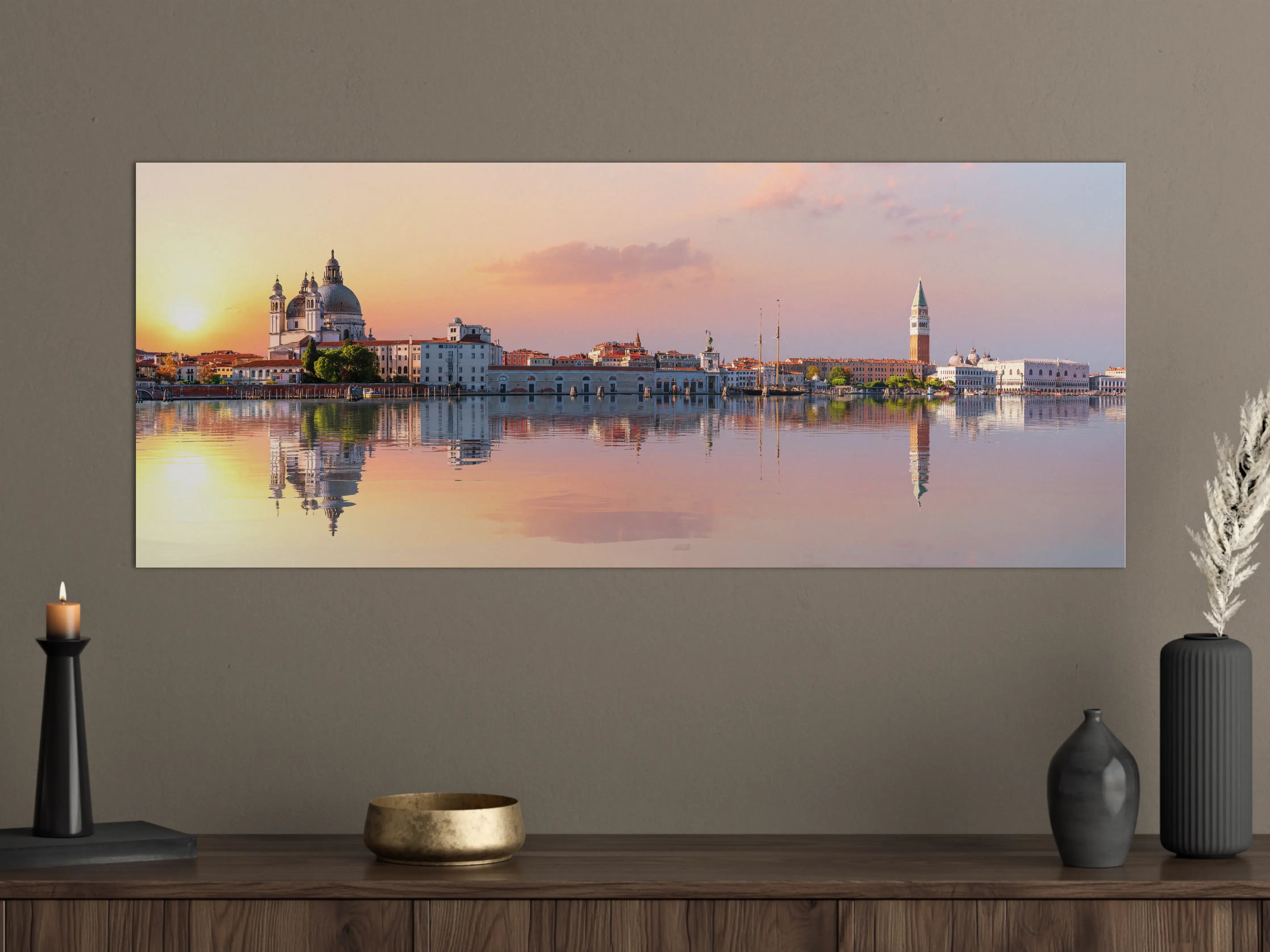 Große Wandbilder - Venedig-Panorama bei Sonnenuntergang