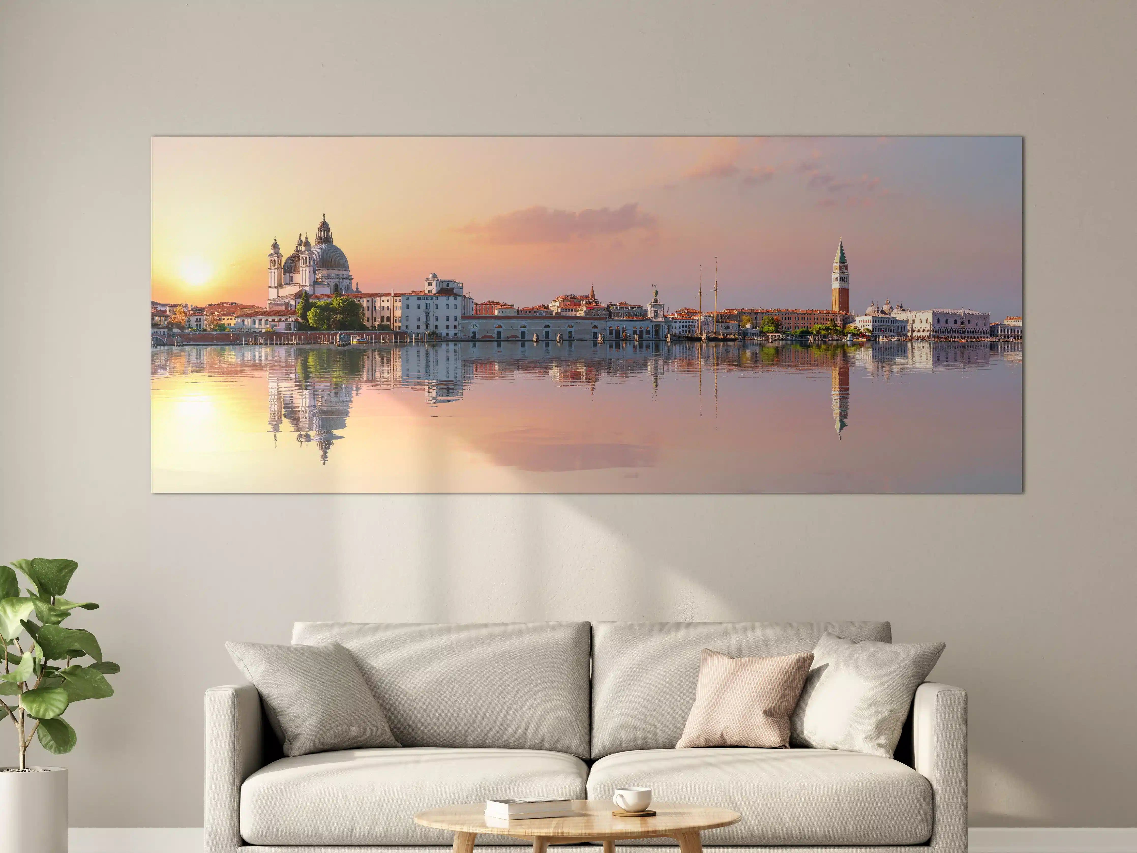 Große Wandbilder - Venedig-Panorama bei Sonnenuntergang