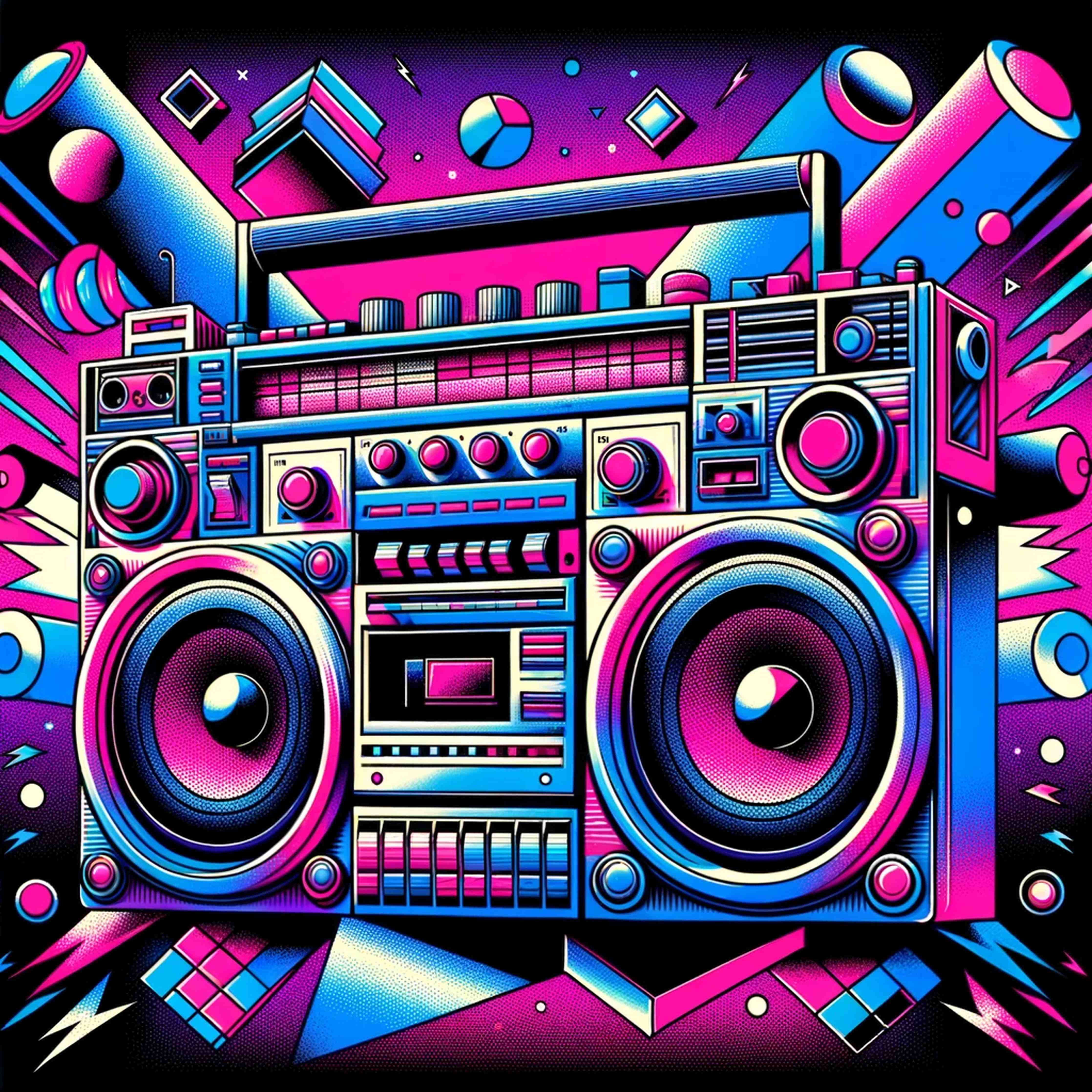 Große Wandbilder-Vibranter Hip-Hop-Klassiker