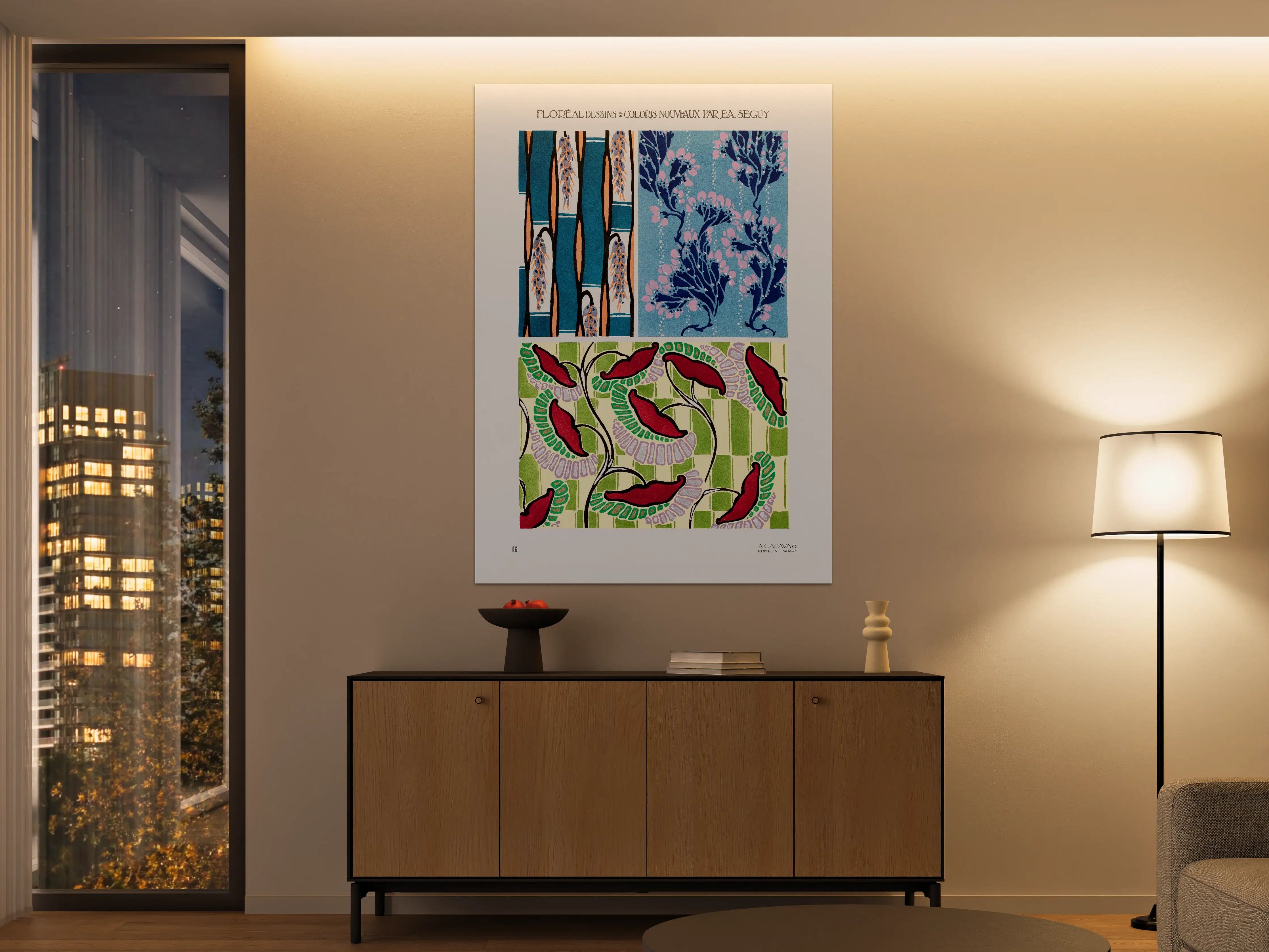 Große Wandbilder - Vintage Botanik Blumen Poster