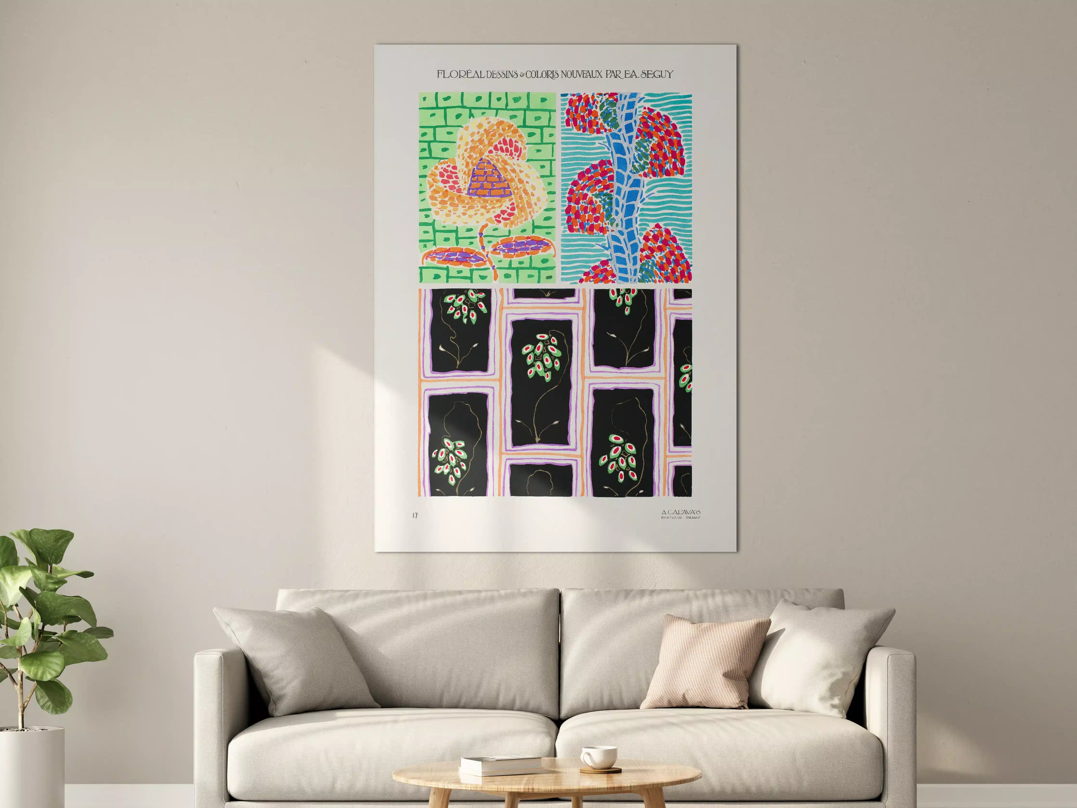Große Wandbilder - Vintage Botanik Kunst Poster
