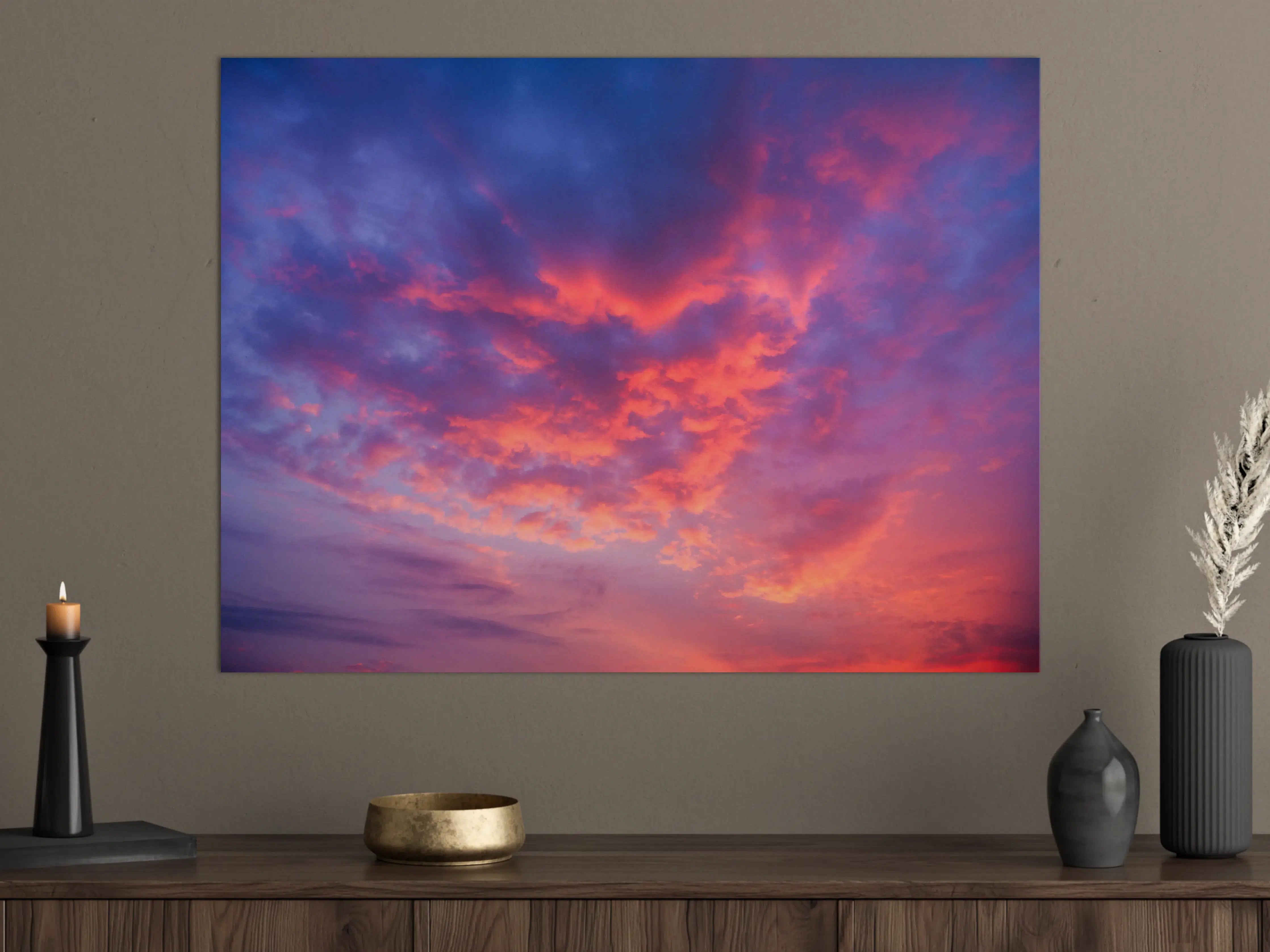 Große Wandbilder - Violett-Pinker Sonnenuntergang