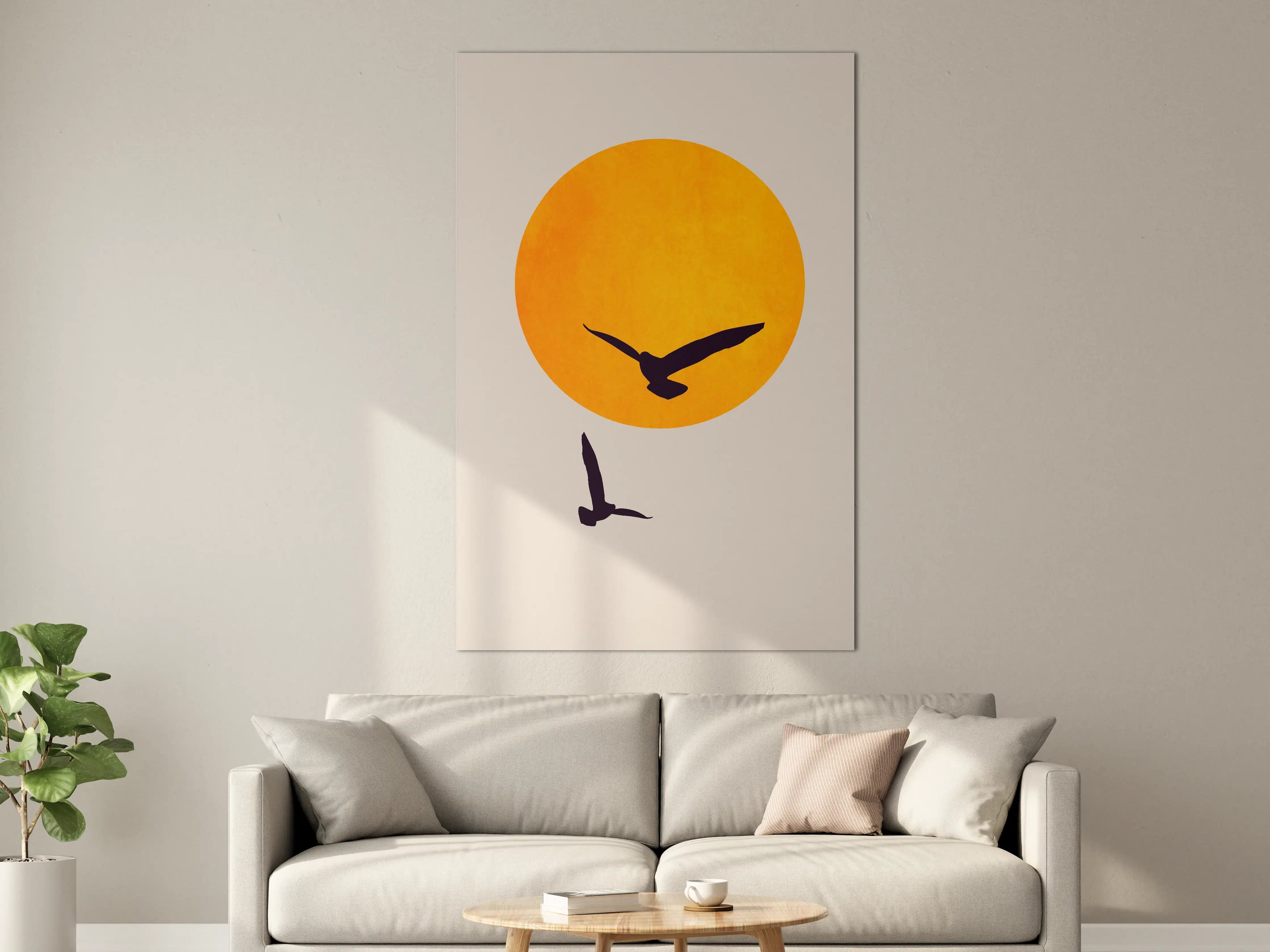 Große Wandbilder - Vögel im Himmel - Grafik