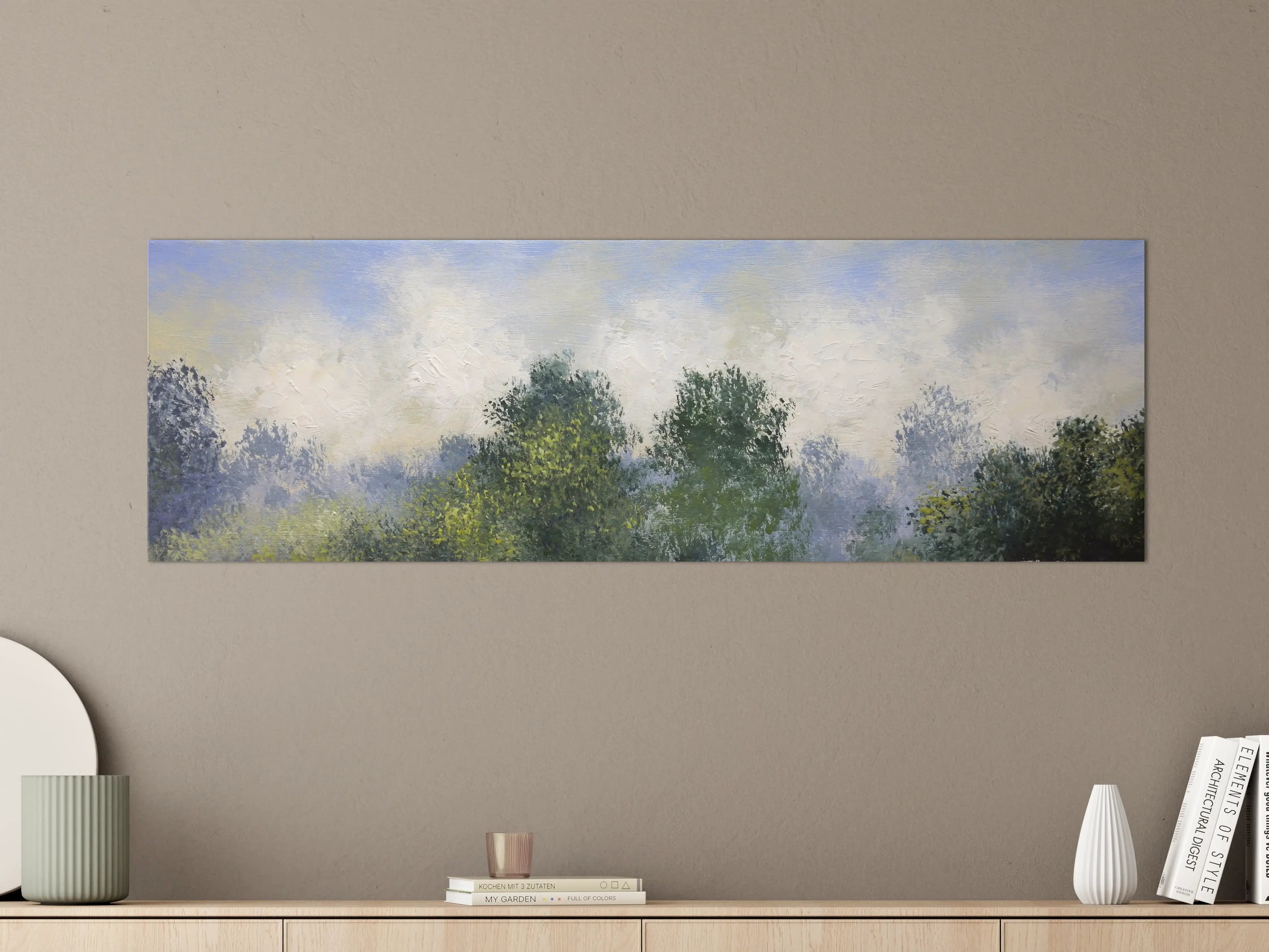 Große Wandbilder - Waldlandschaft mit Himmel