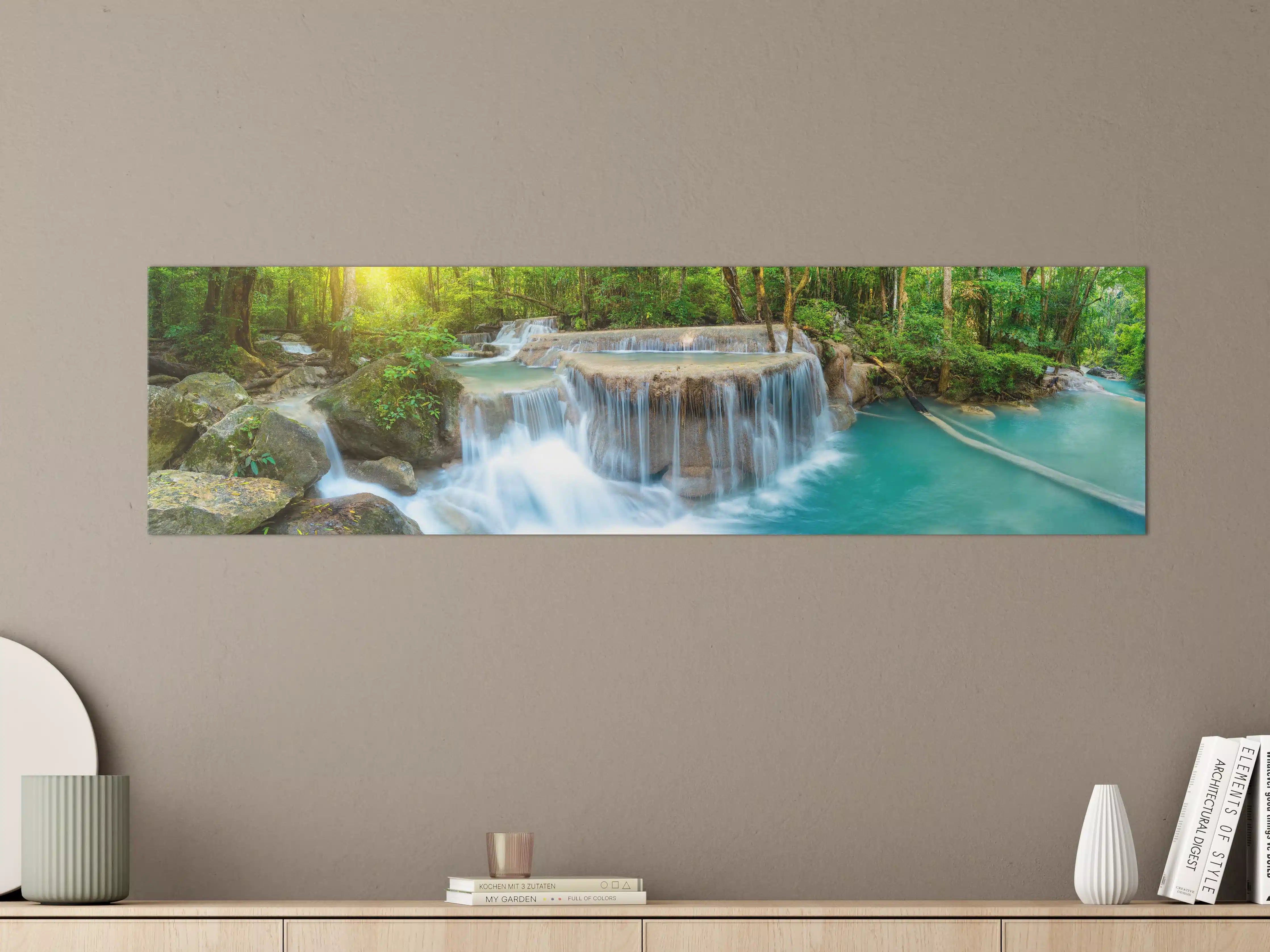 Große Wandbilder - Wasserfall im Wald von Thailand