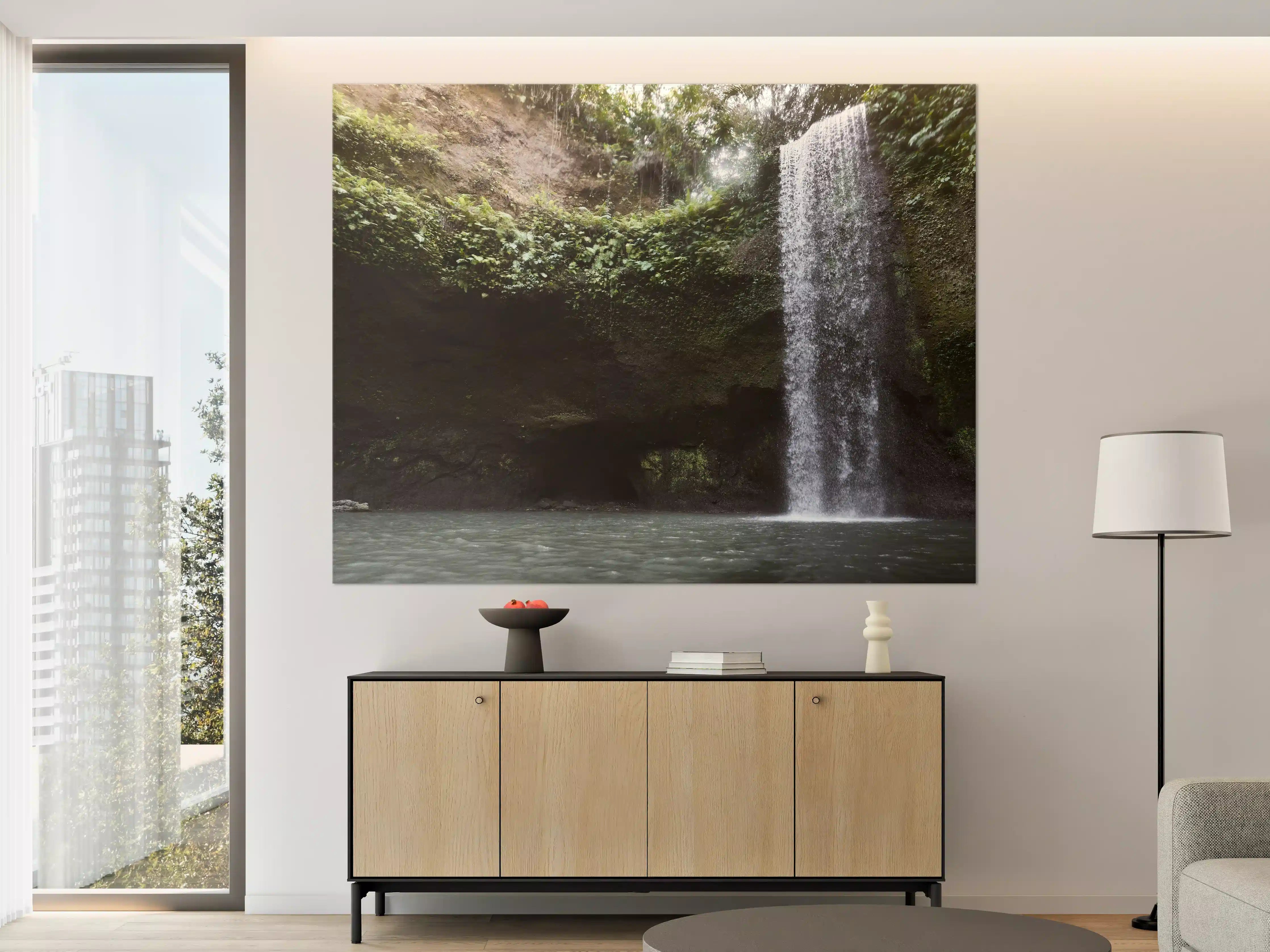 Große Wandbilder - Wasserfall in Bali im Herbst