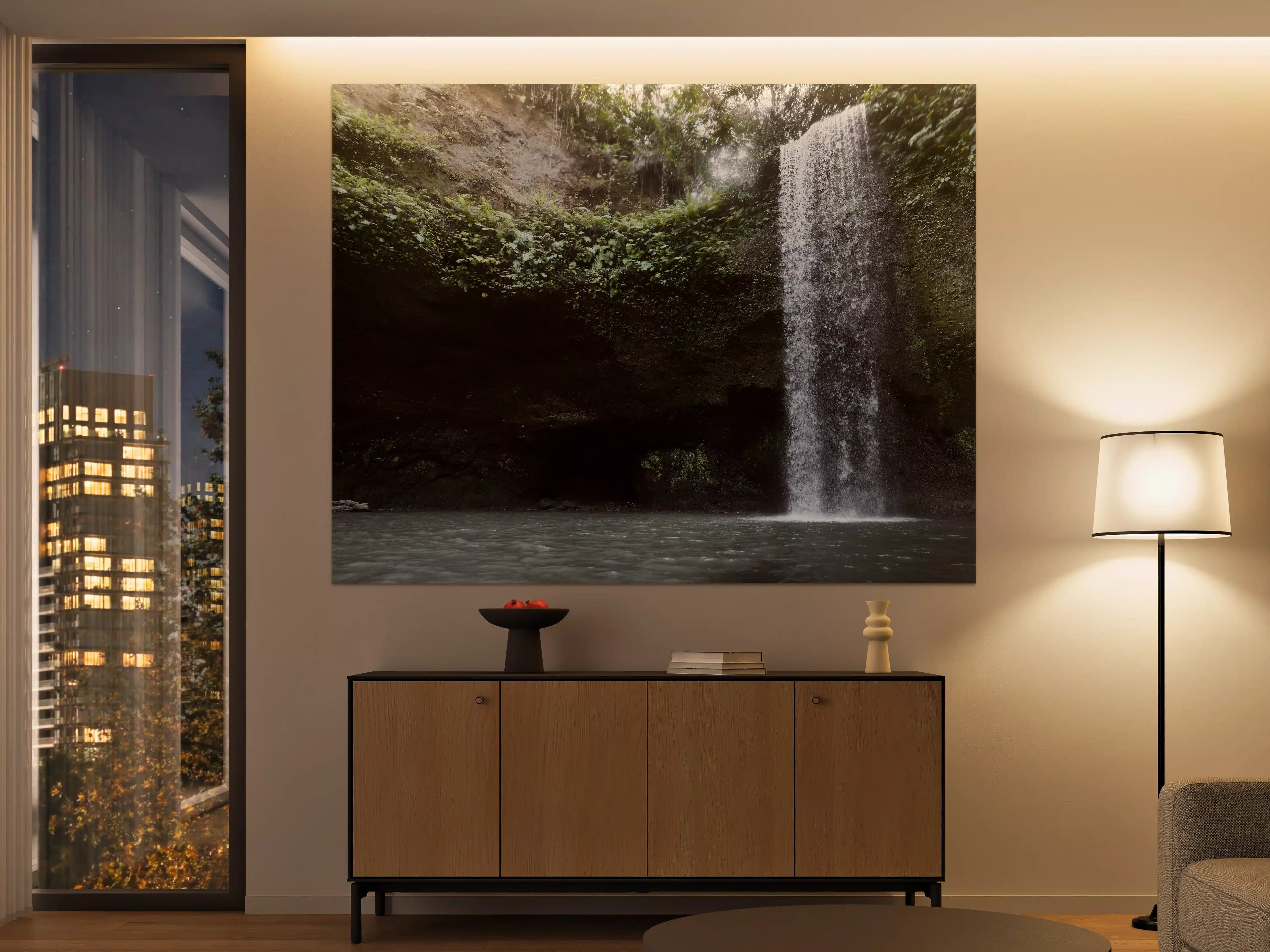 Große Wandbilder - Wasserfall in Bali im Herbst