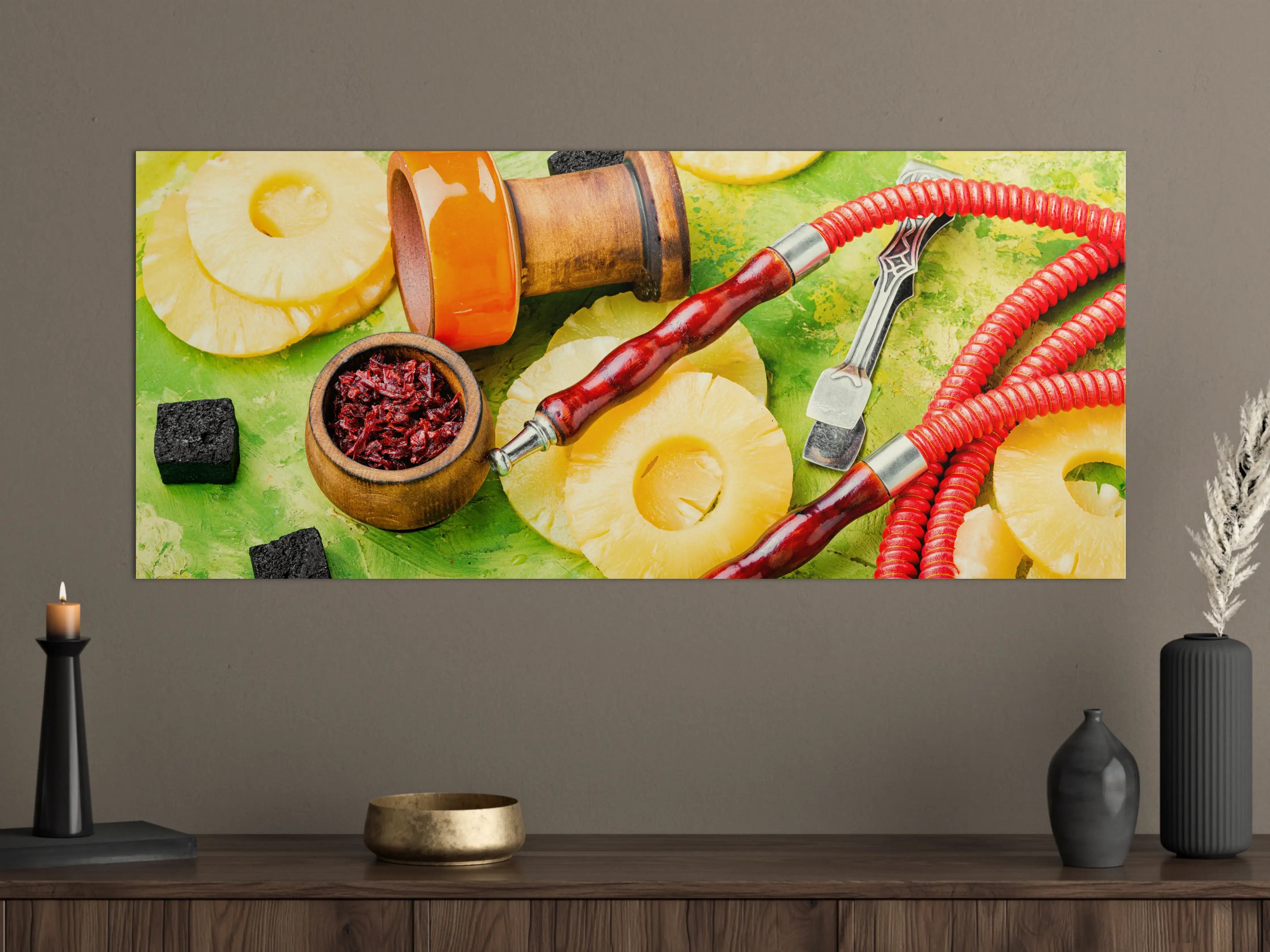 Große Wandbilder - Wasserpfeife mit Ananas-Aroma.