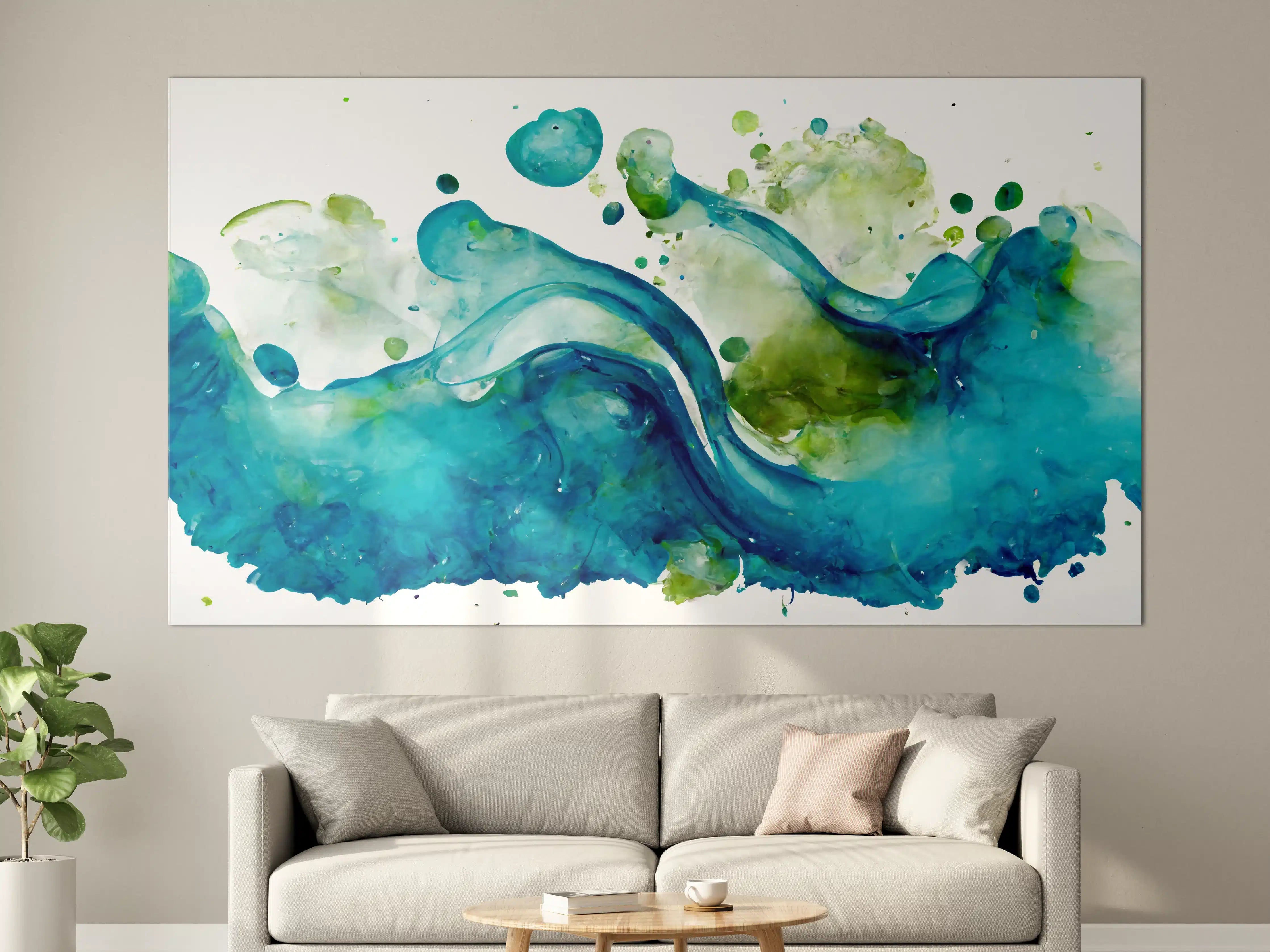 Große Wandbilder - Wassertropfen - Kunstmalerei
