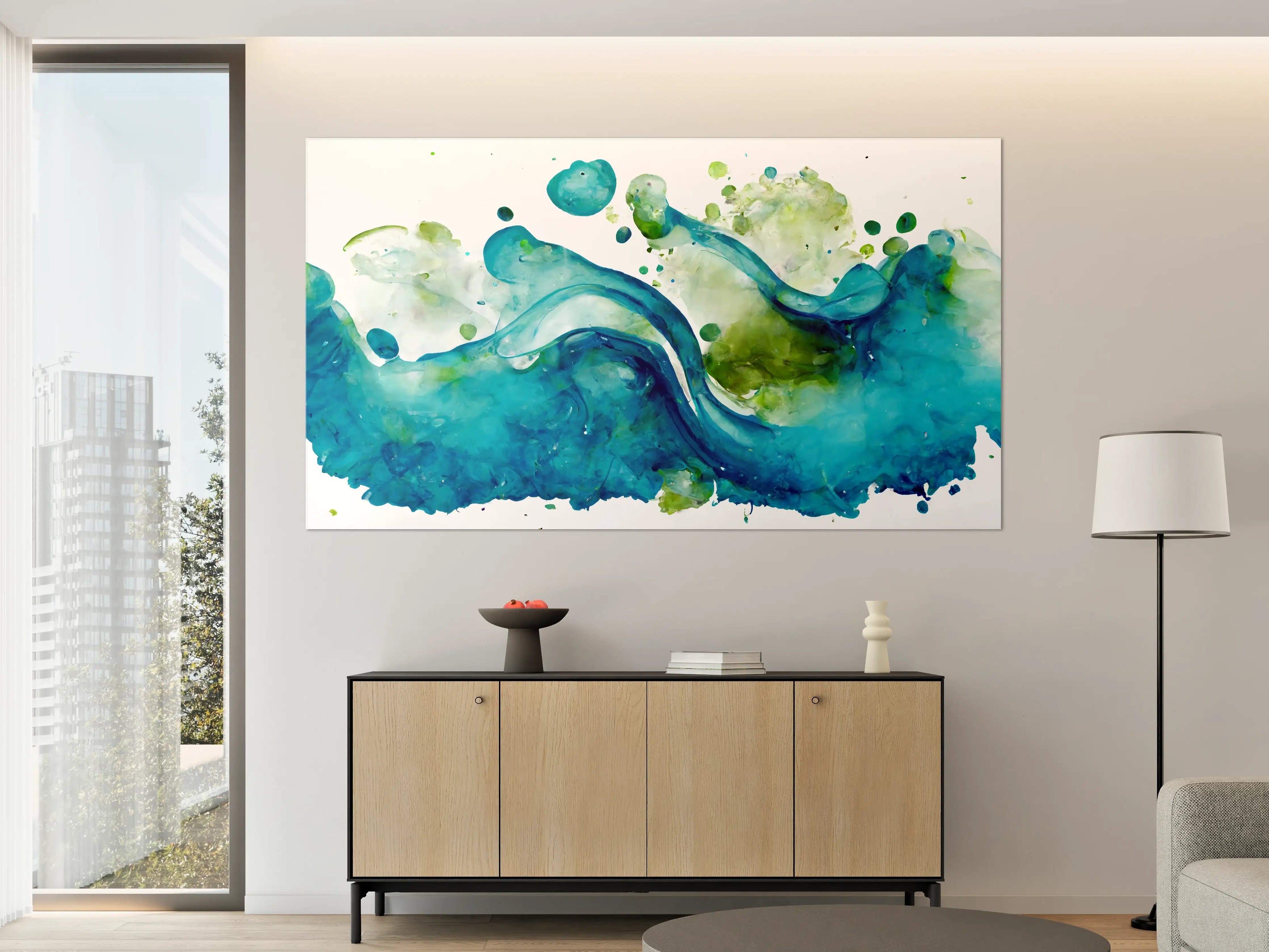 Große Wandbilder - Wassertropfen - Kunstmalerei