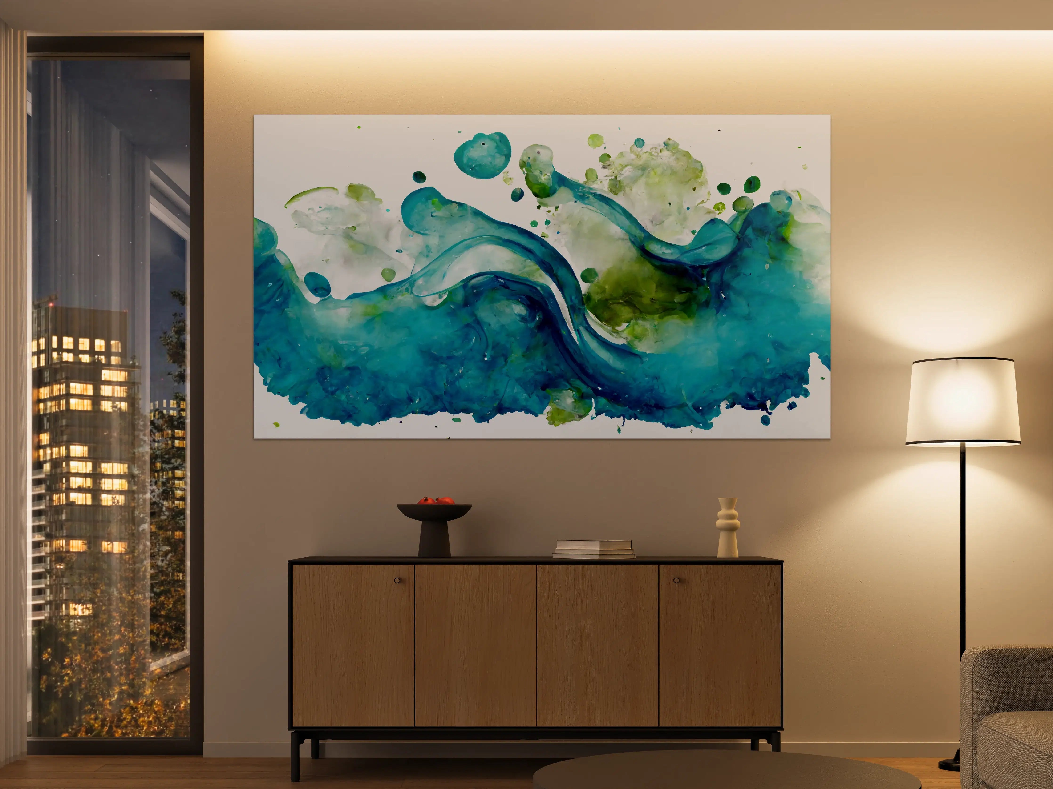 Große Wandbilder - Wassertropfen - Kunstmalerei