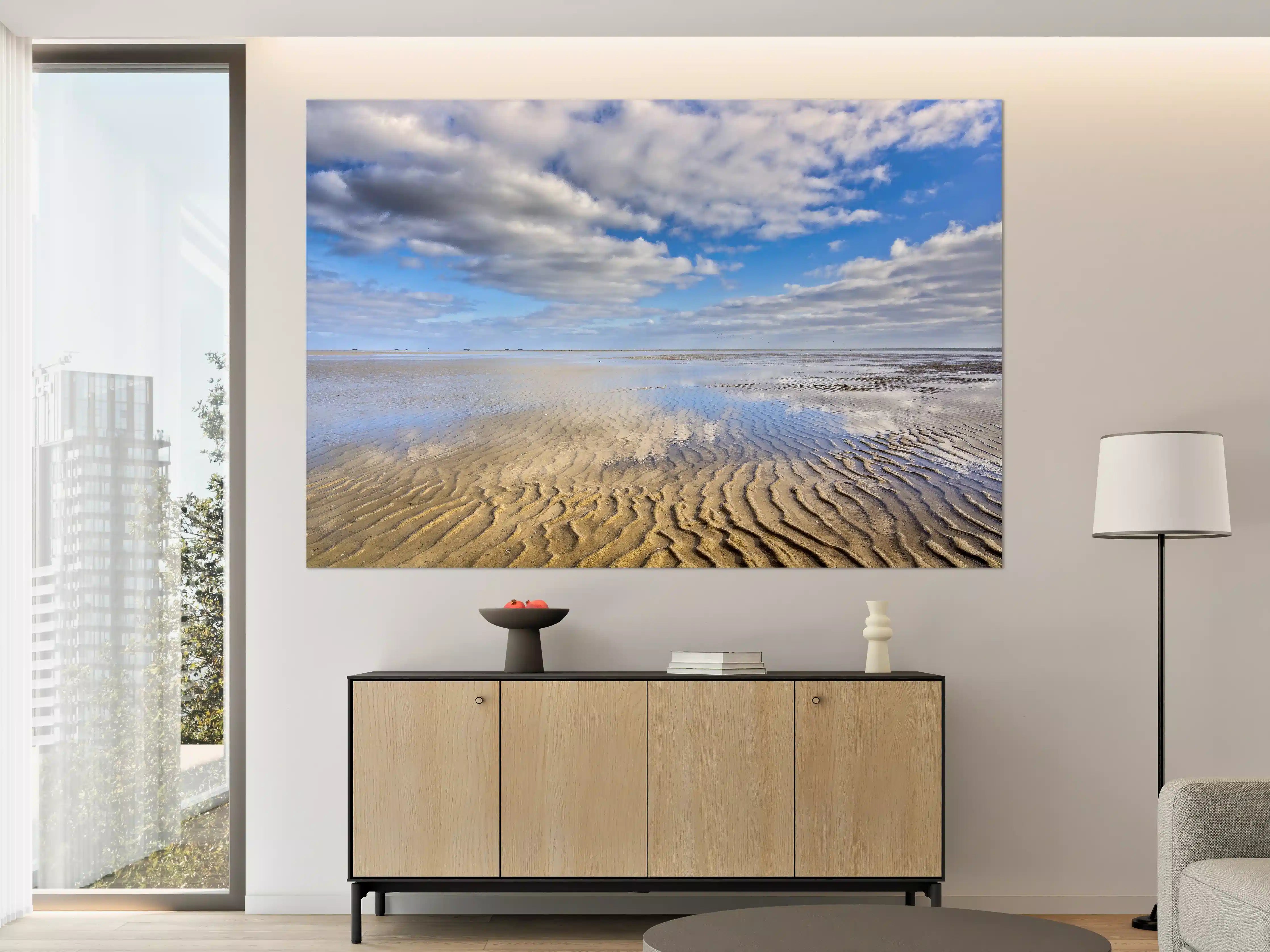 Große Wandbilder - Wattenmeer der Nordsee bei Ebbe