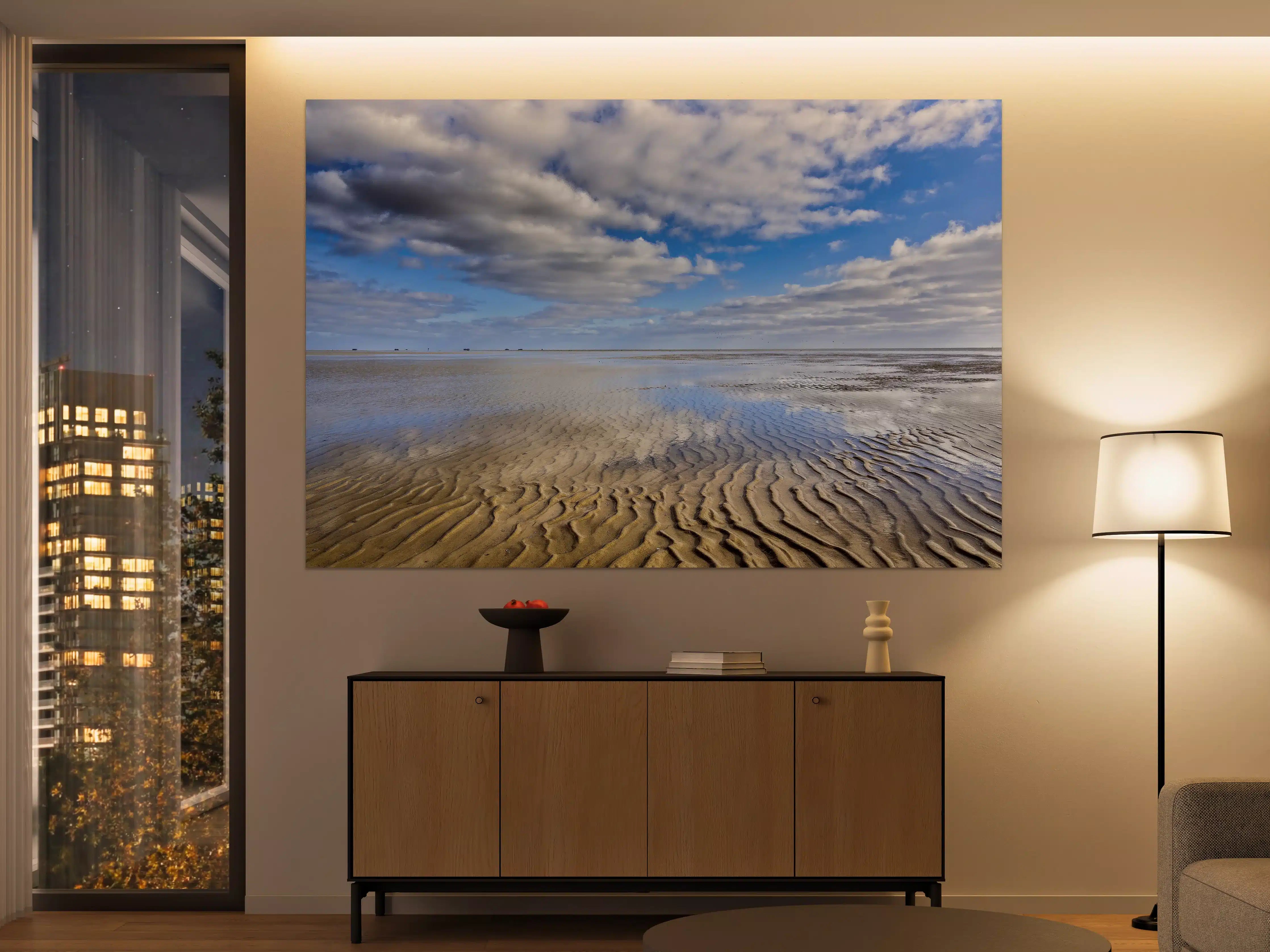 Große Wandbilder - Wattenmeer der Nordsee bei Ebbe