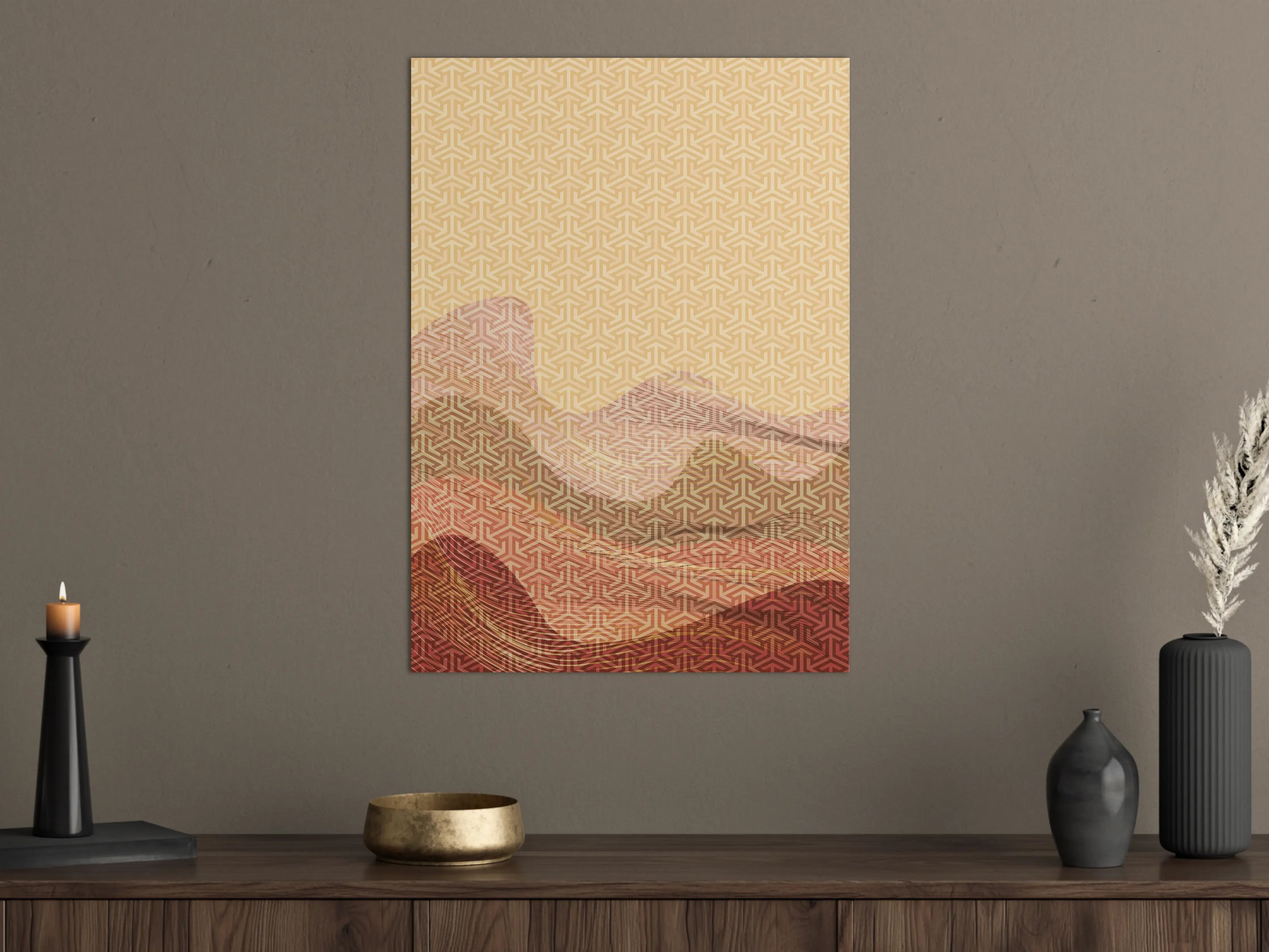 Große Wandbilder - Weiche pastellfarbene geometrische Muster