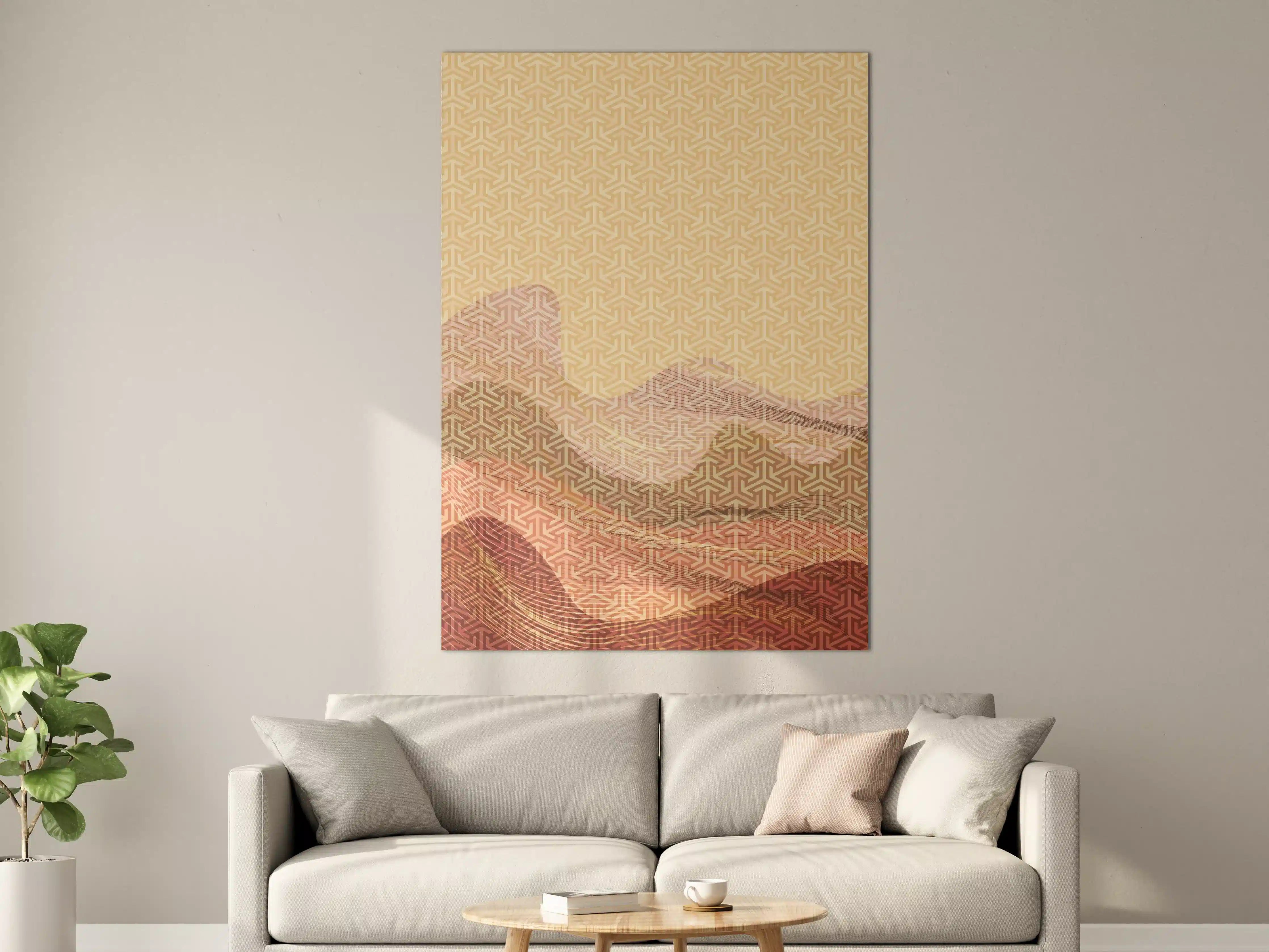 Große Wandbilder - Weiche pastellfarbene geometrische Muster