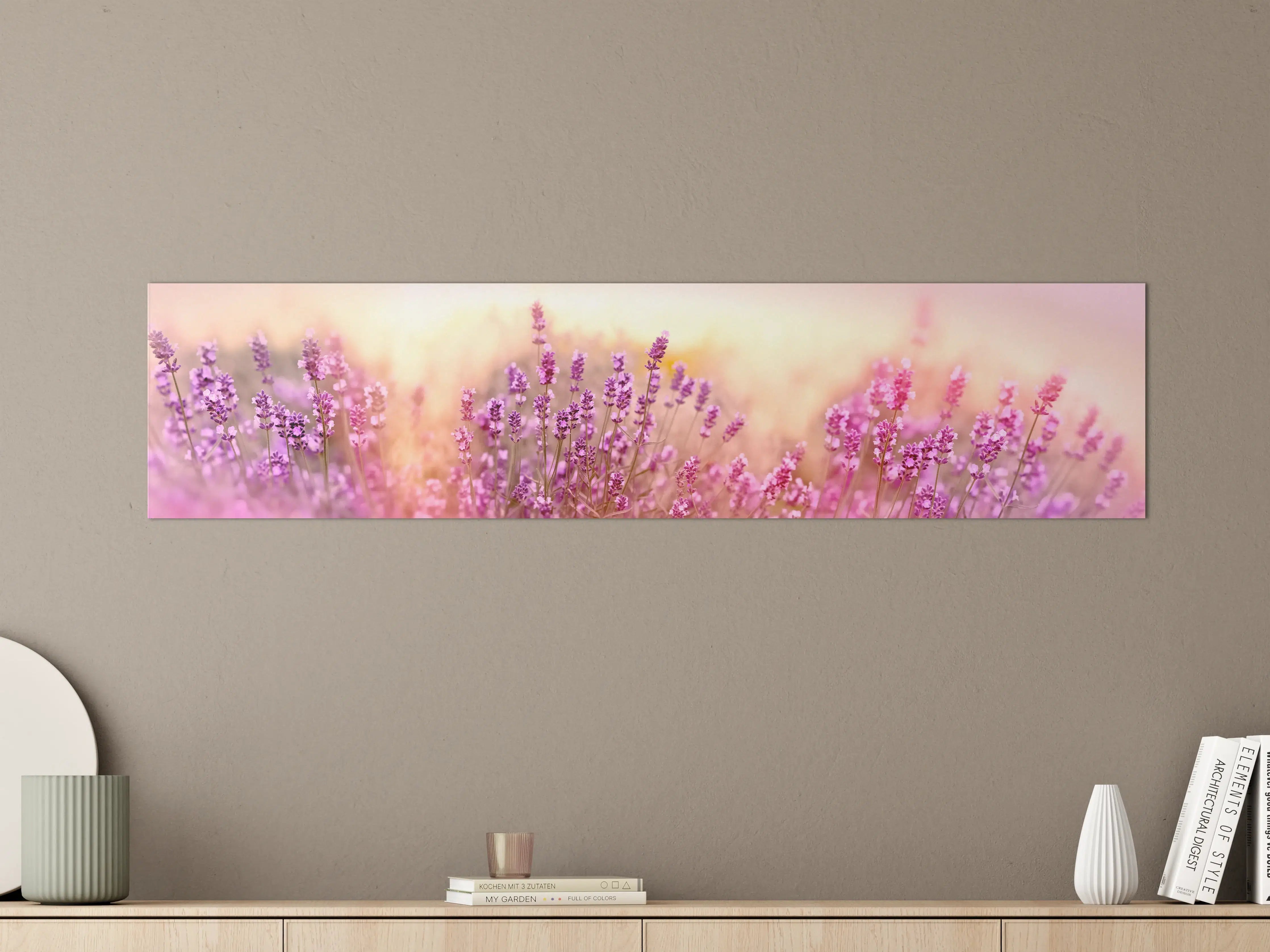 Große Wandbilder - Weicher und selektiver Fokus auf Lavendelblüte
