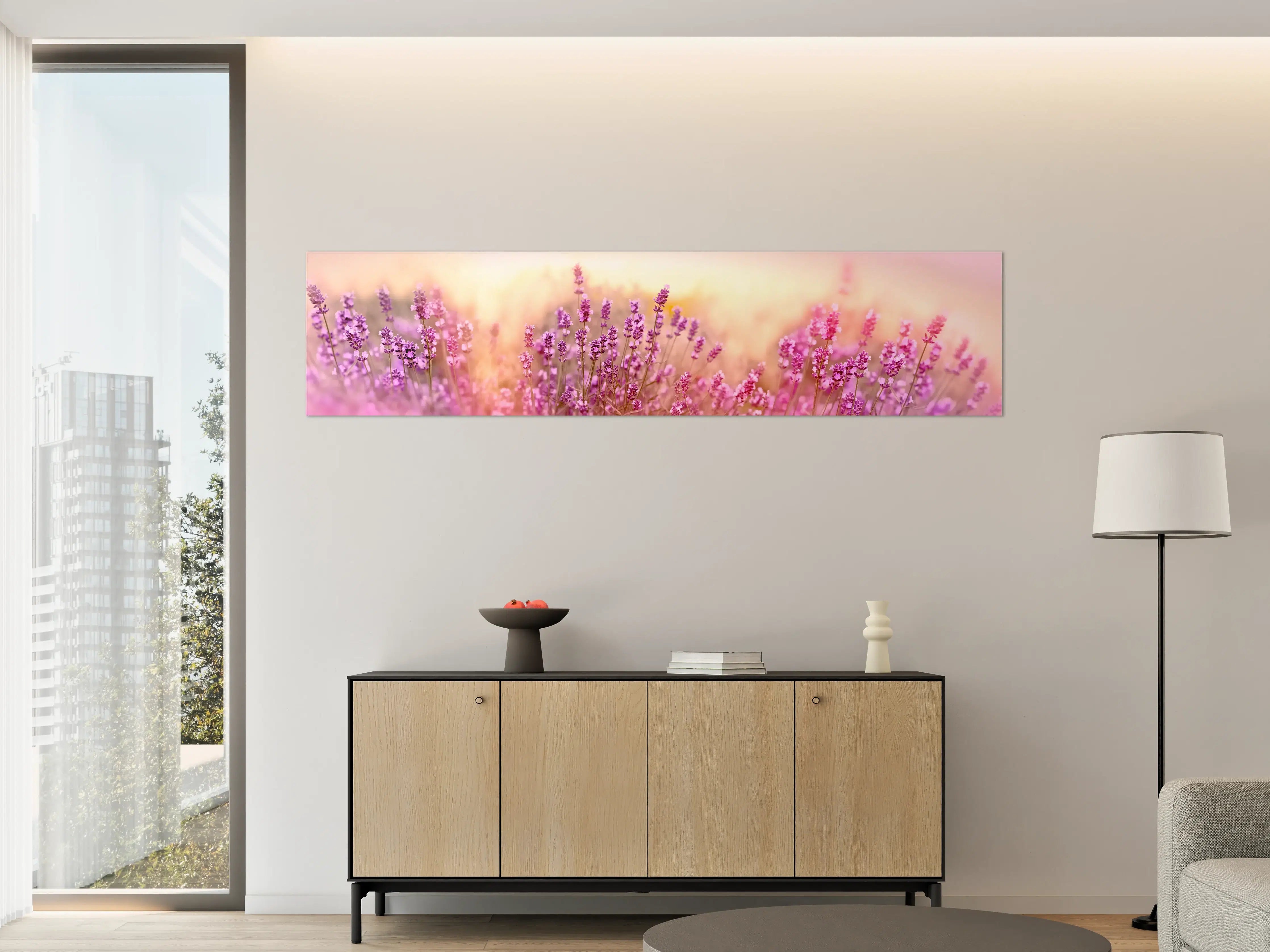 Große Wandbilder - Weicher und selektiver Fokus auf Lavendelblüte