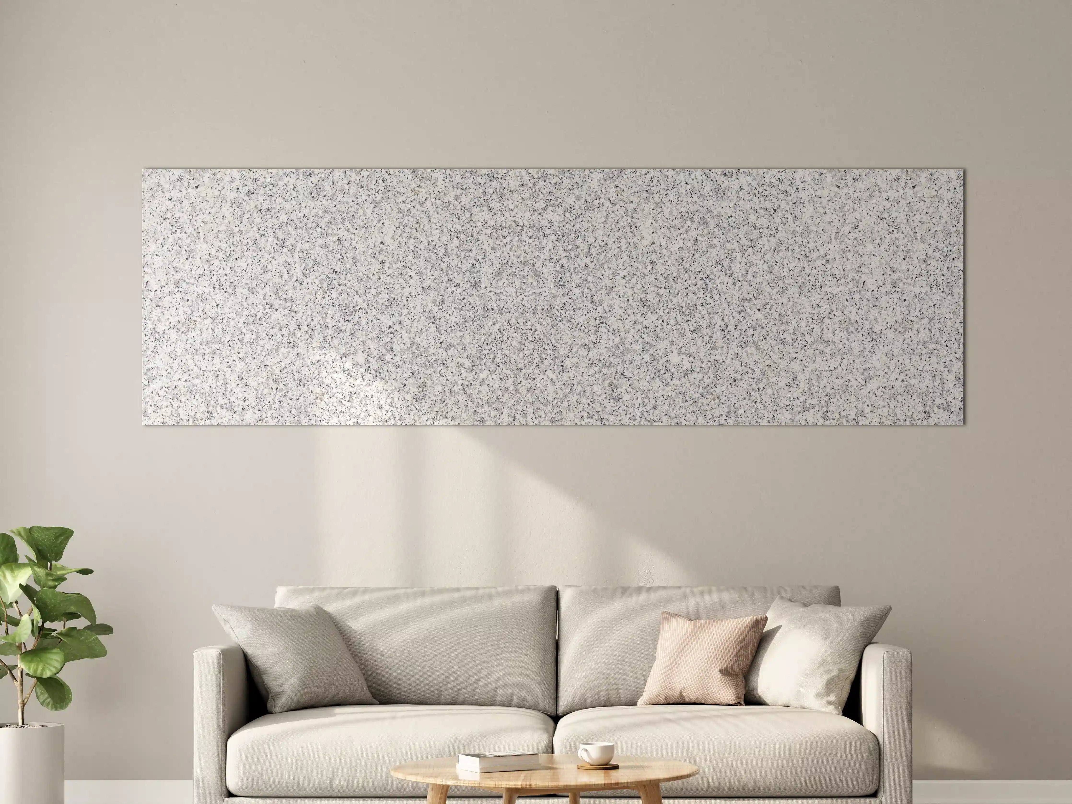 Große Wandbilder - Weiß-Grau Terrazzo Bodentextur