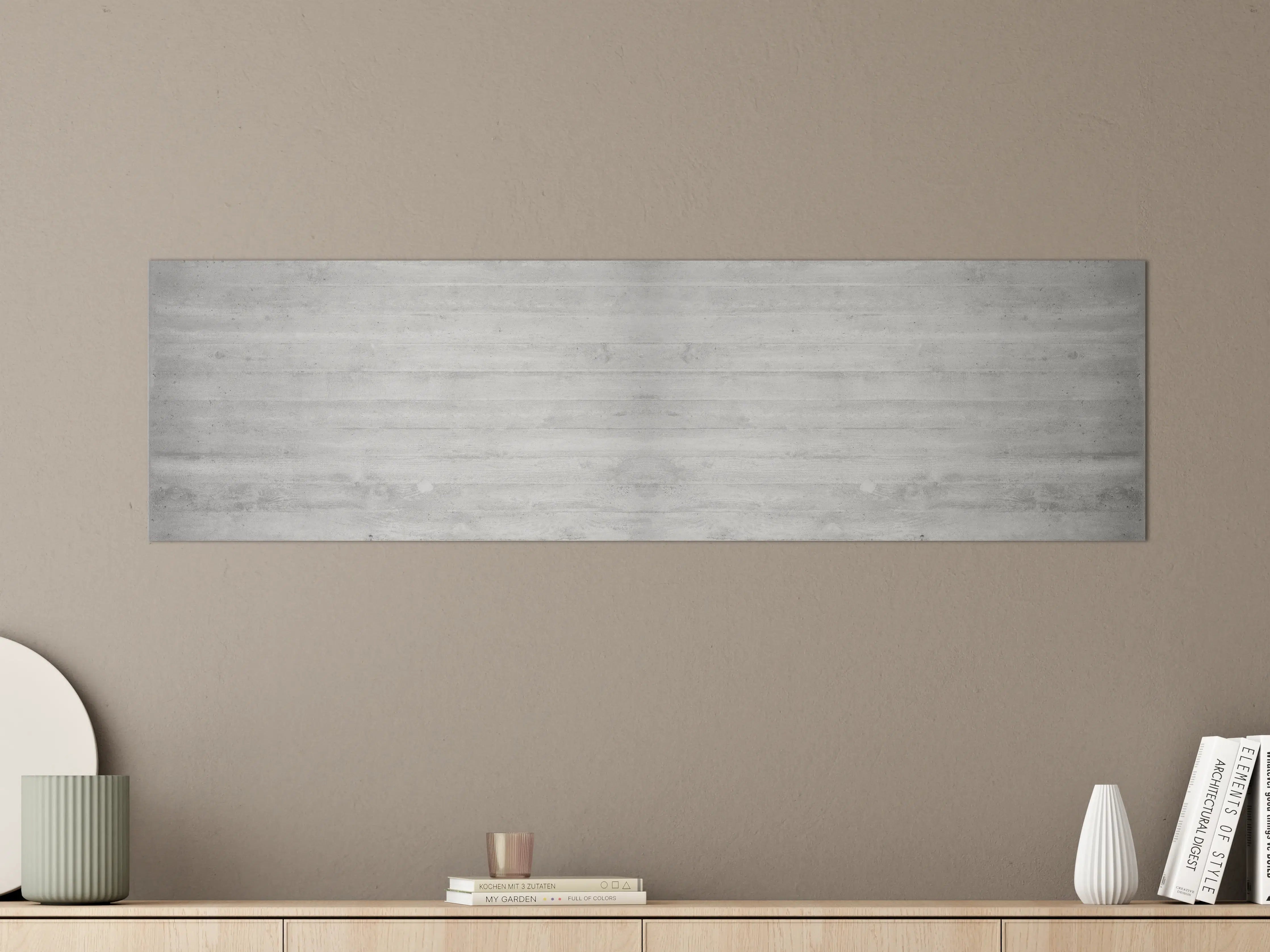 Große Wandbilder - Weiß-Graue Betontextur Panorama