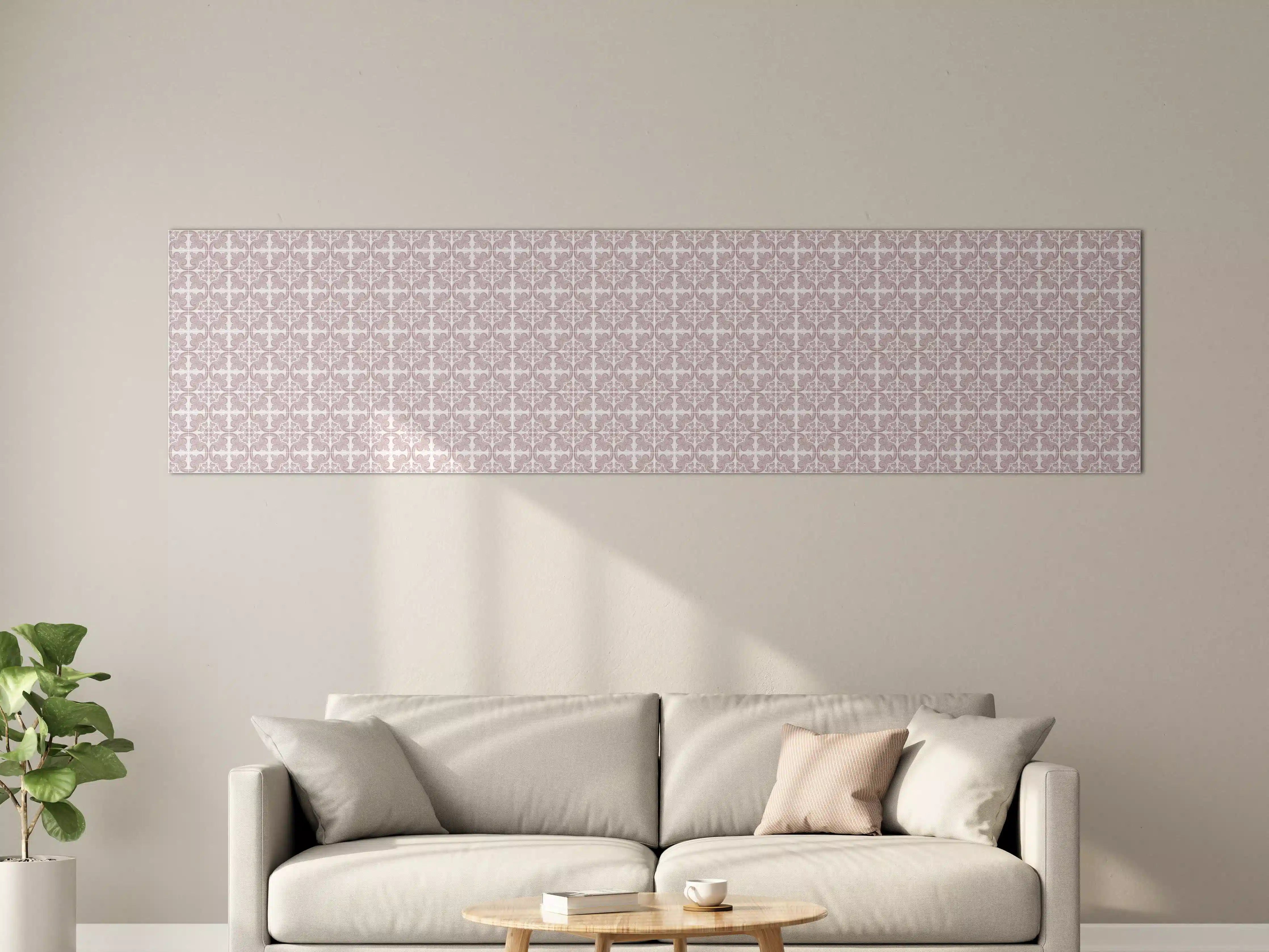 Große Wandbilder - Weiß-Graues Geometrisches Muster