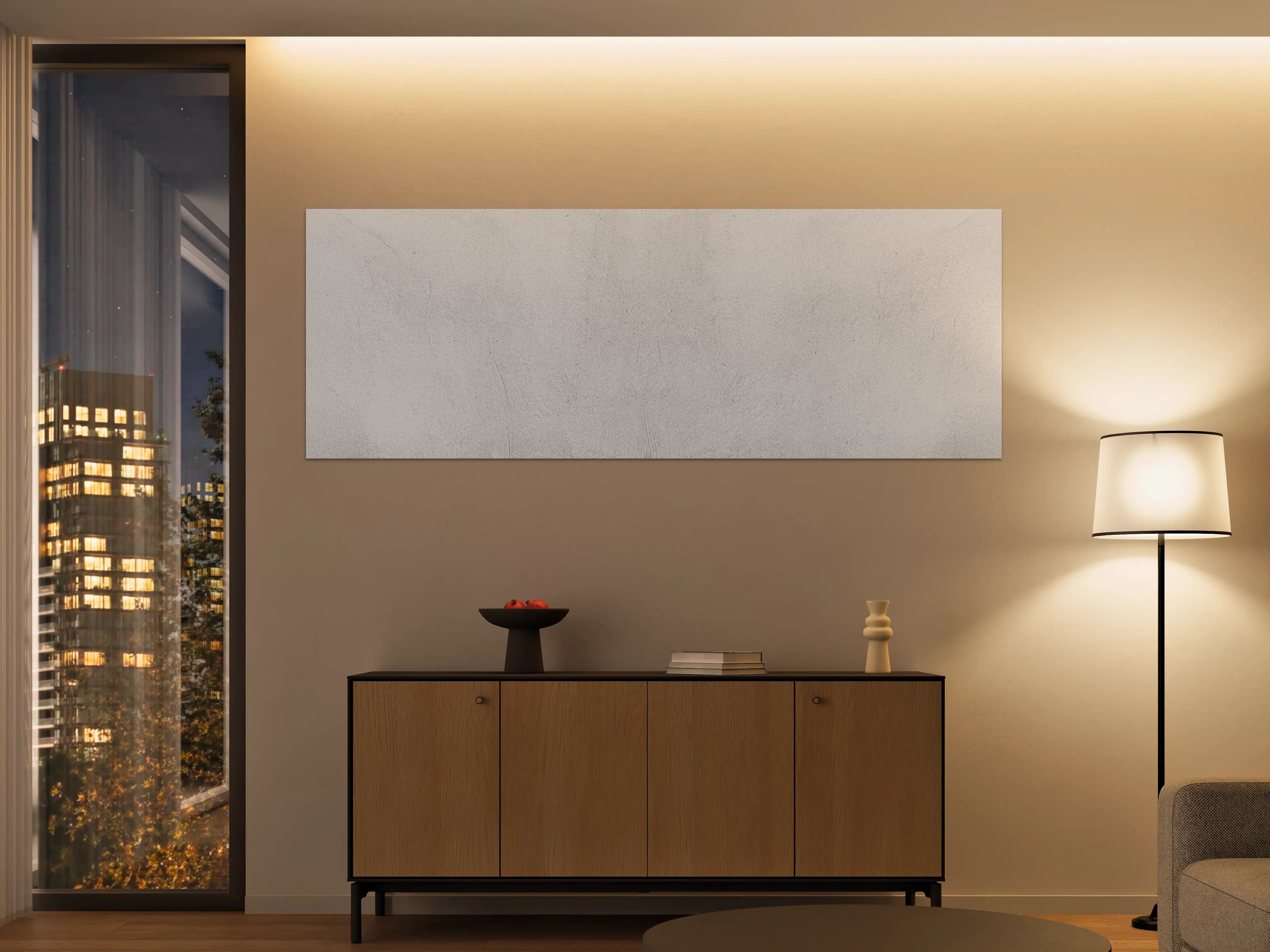 Große Wandbilder - Weiß beige Betonwand