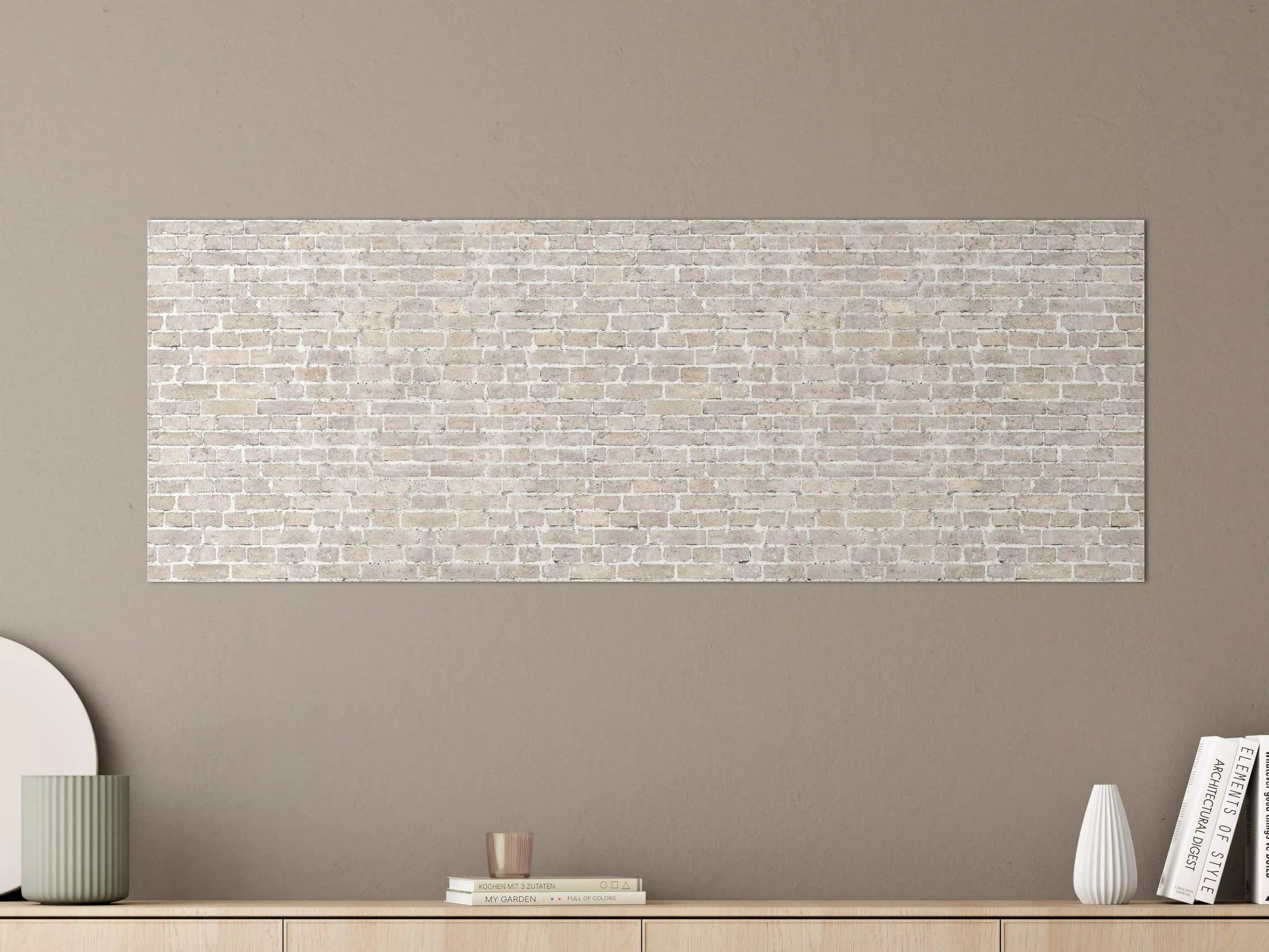 Große Wandbilder - Weiß gewaschenes altes Mauerpanorama