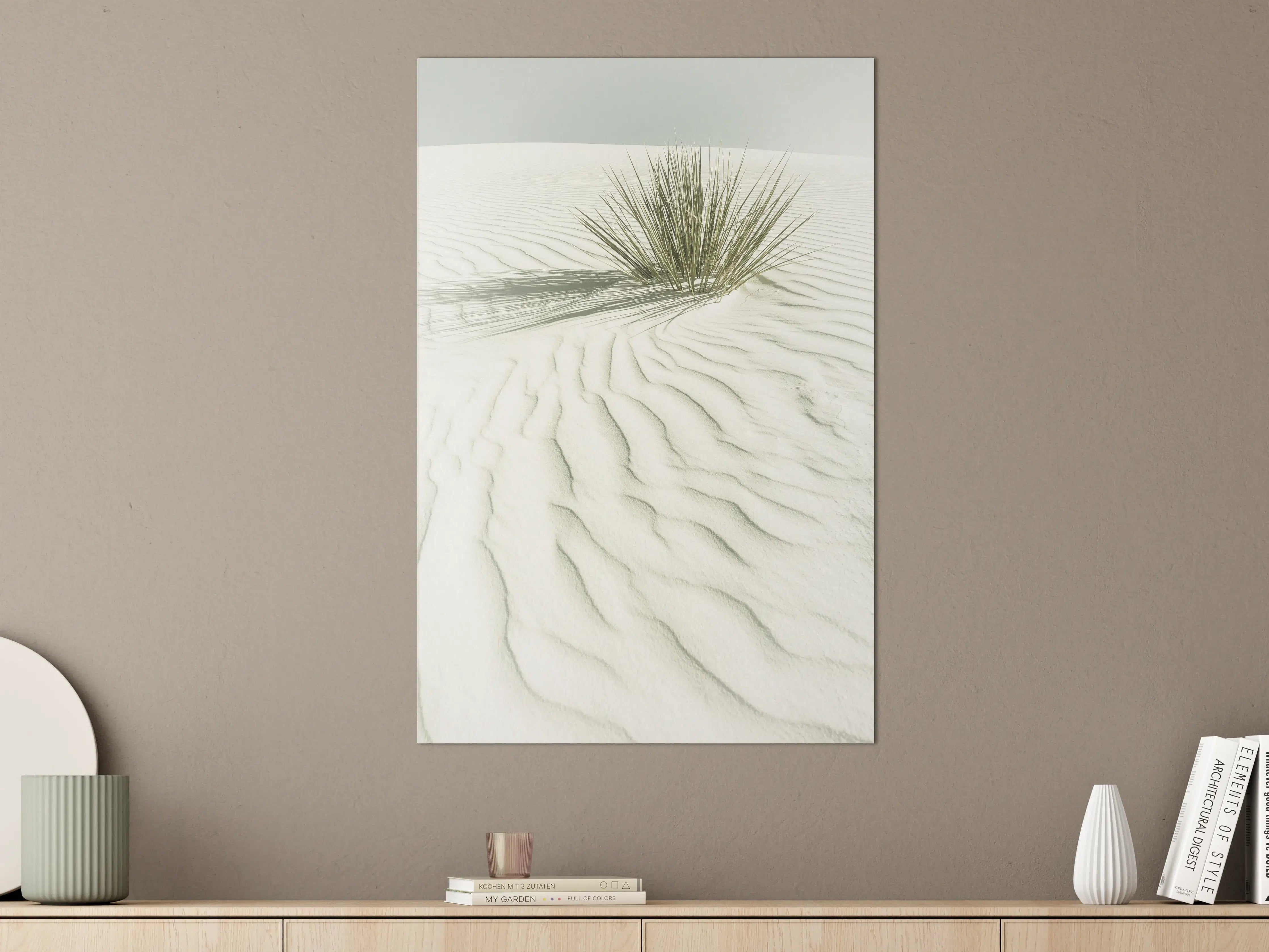 Große Wandbilder - Weiße Dünen mit Gras im Sand
