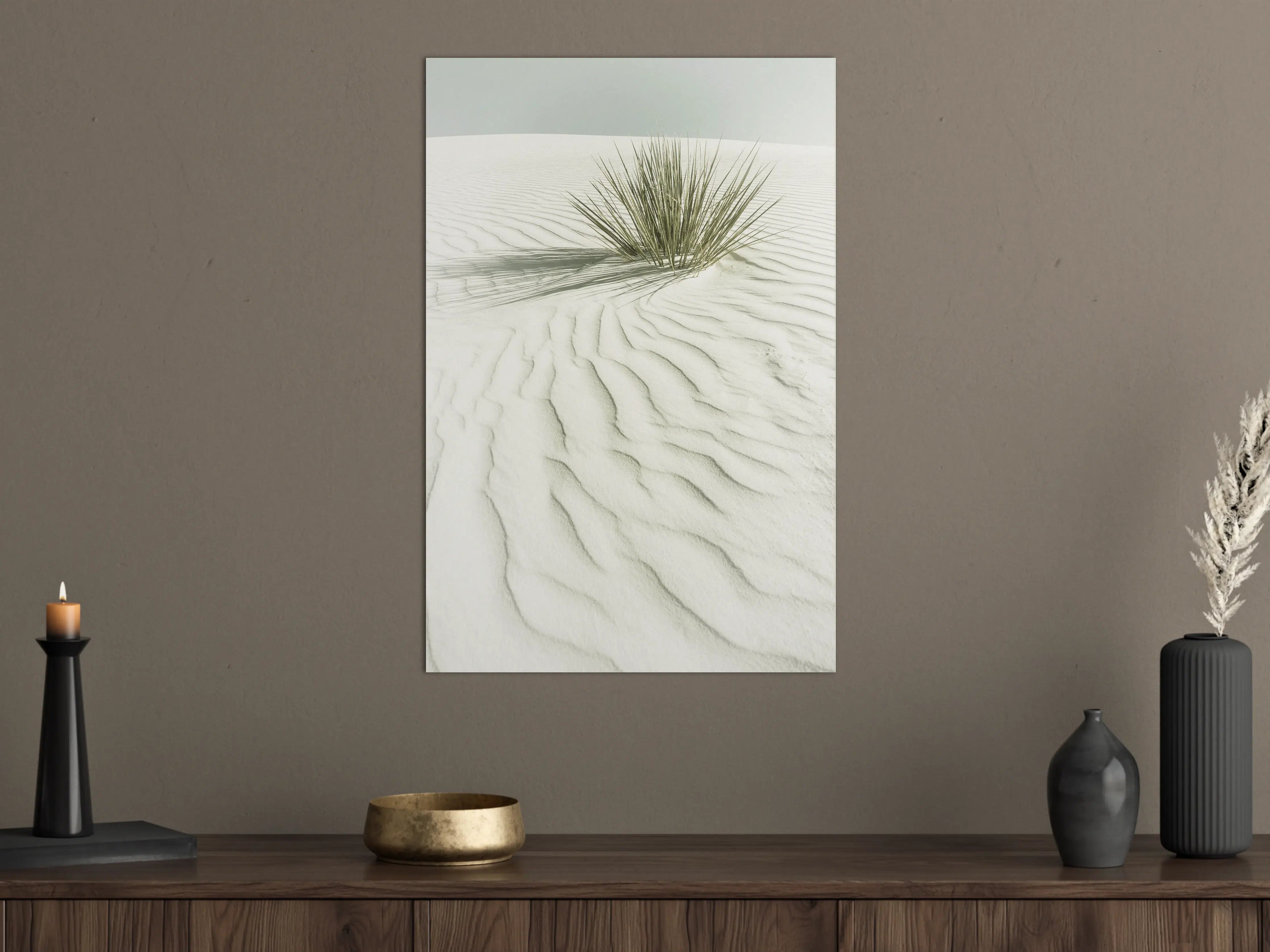 Große Wandbilder - Weiße Dünen mit Gras im Sand