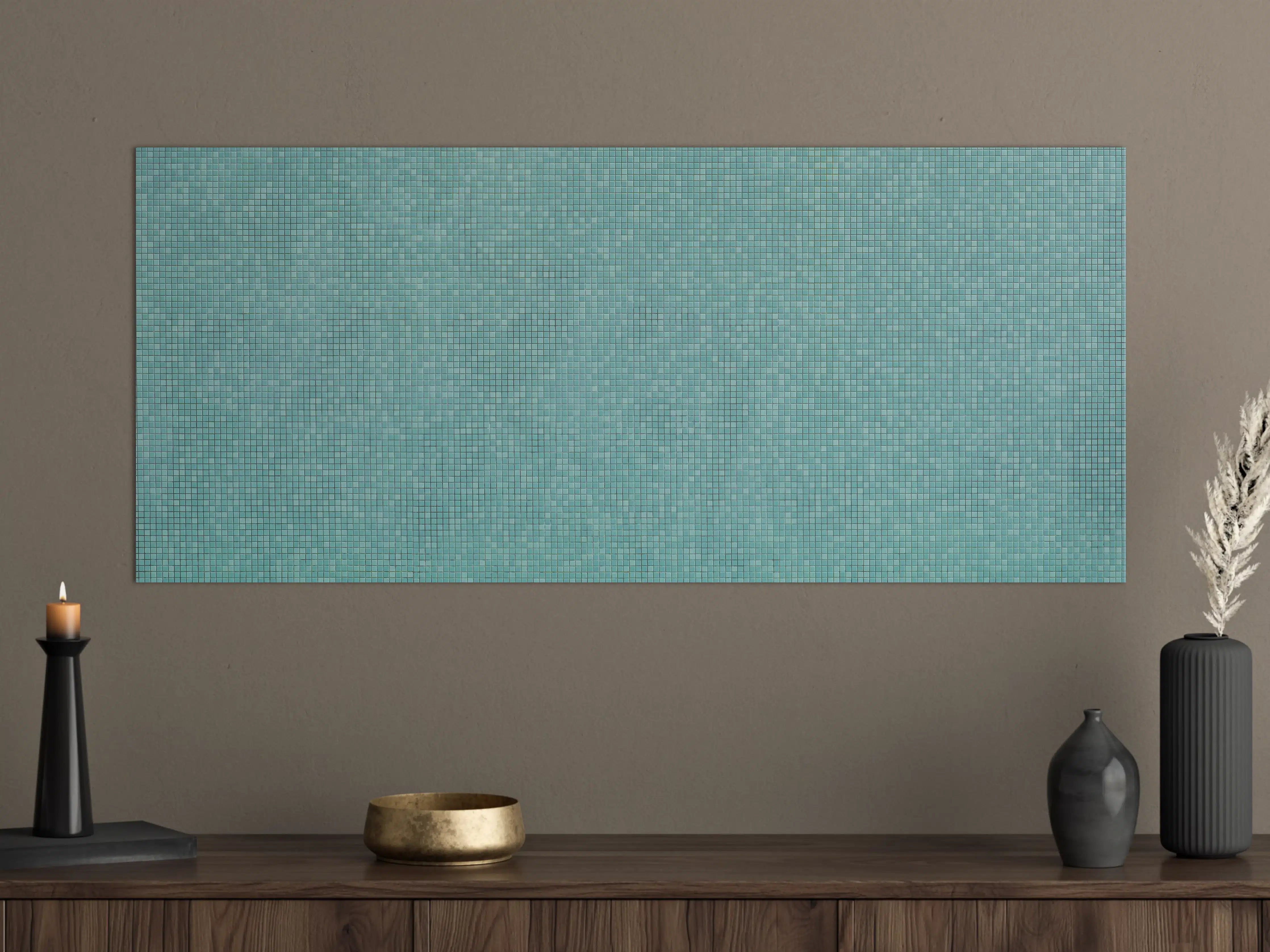 Große Wandbilder - Weiße Marmor-Textur mit blauer Tönung