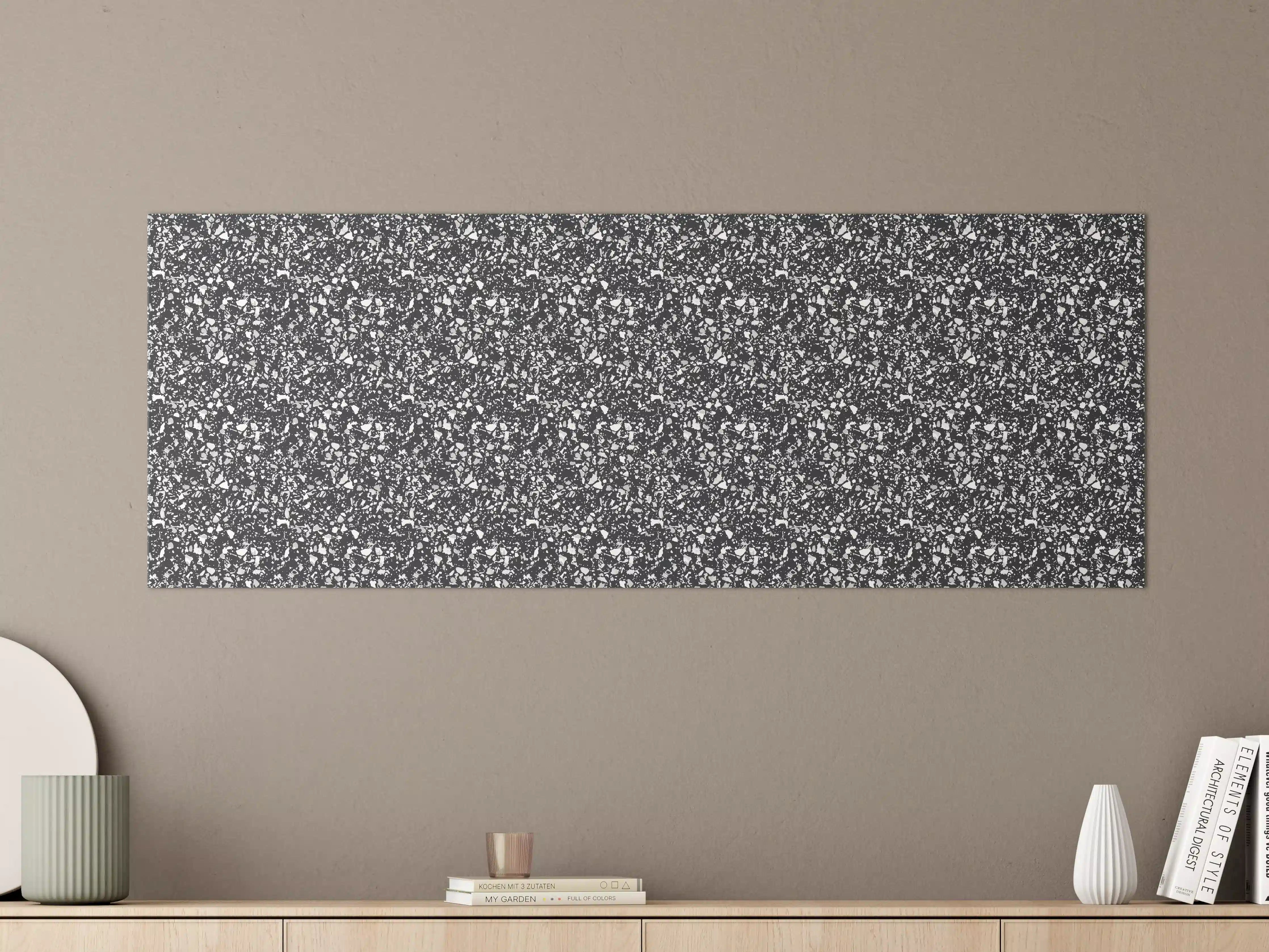 Große Wandbilder - Weiße Marmor-Textur mit dunklen Splittern