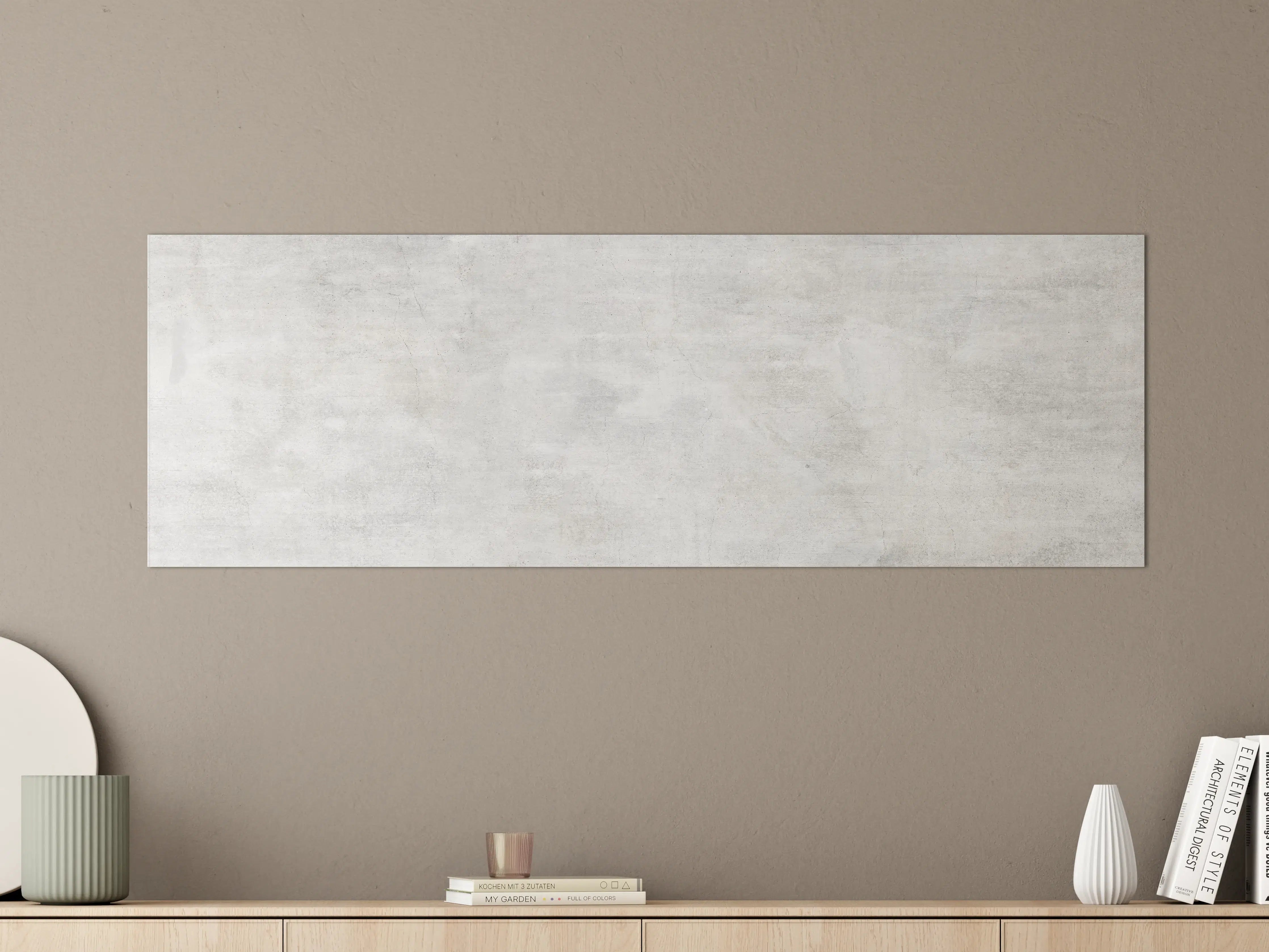 Große Wandbilder - Weiße rissige Steinwand