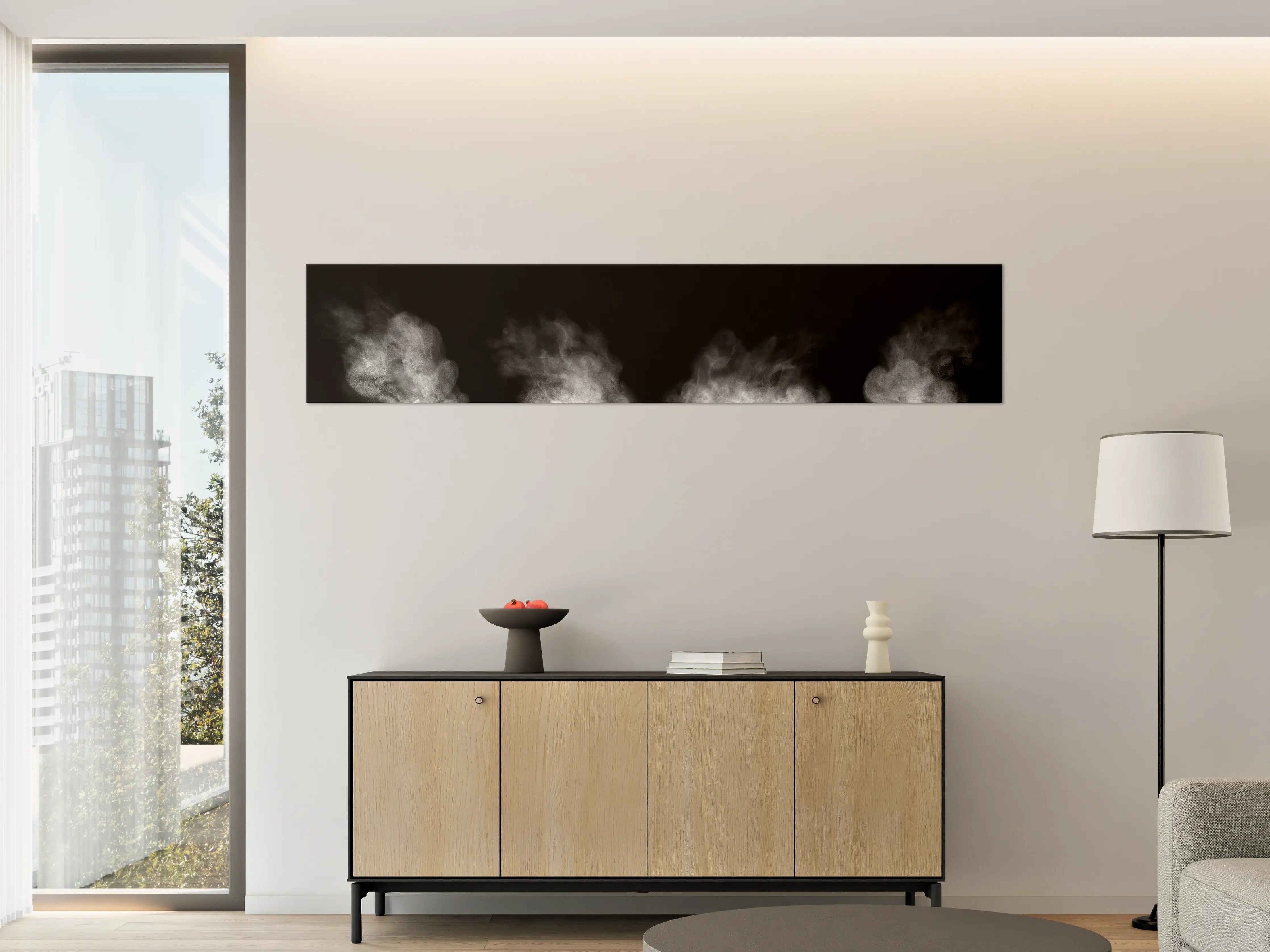 Große Wandbilder - Weißer Dampf